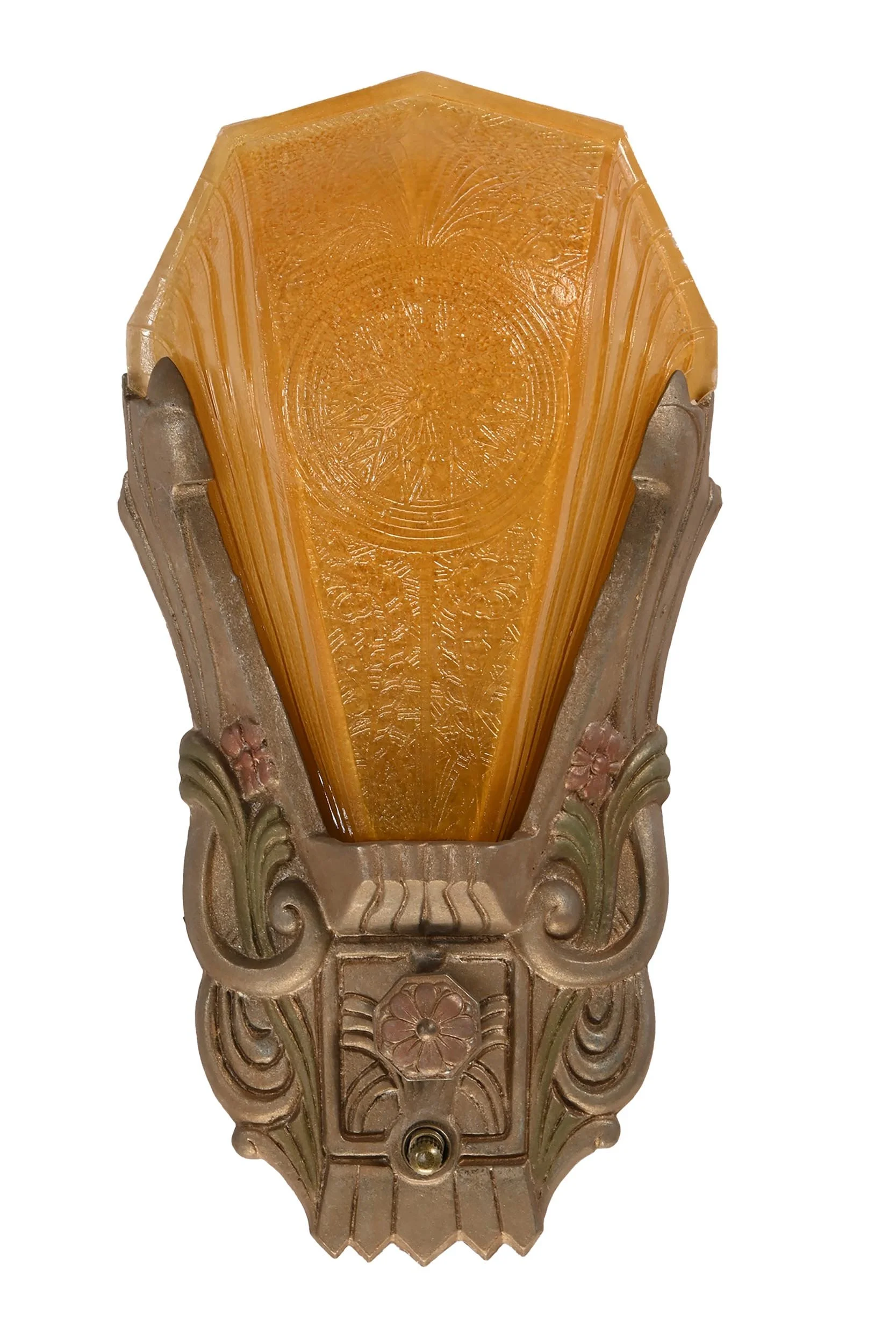 25999 goldenrod slip shade glass single sconce 1.jpg