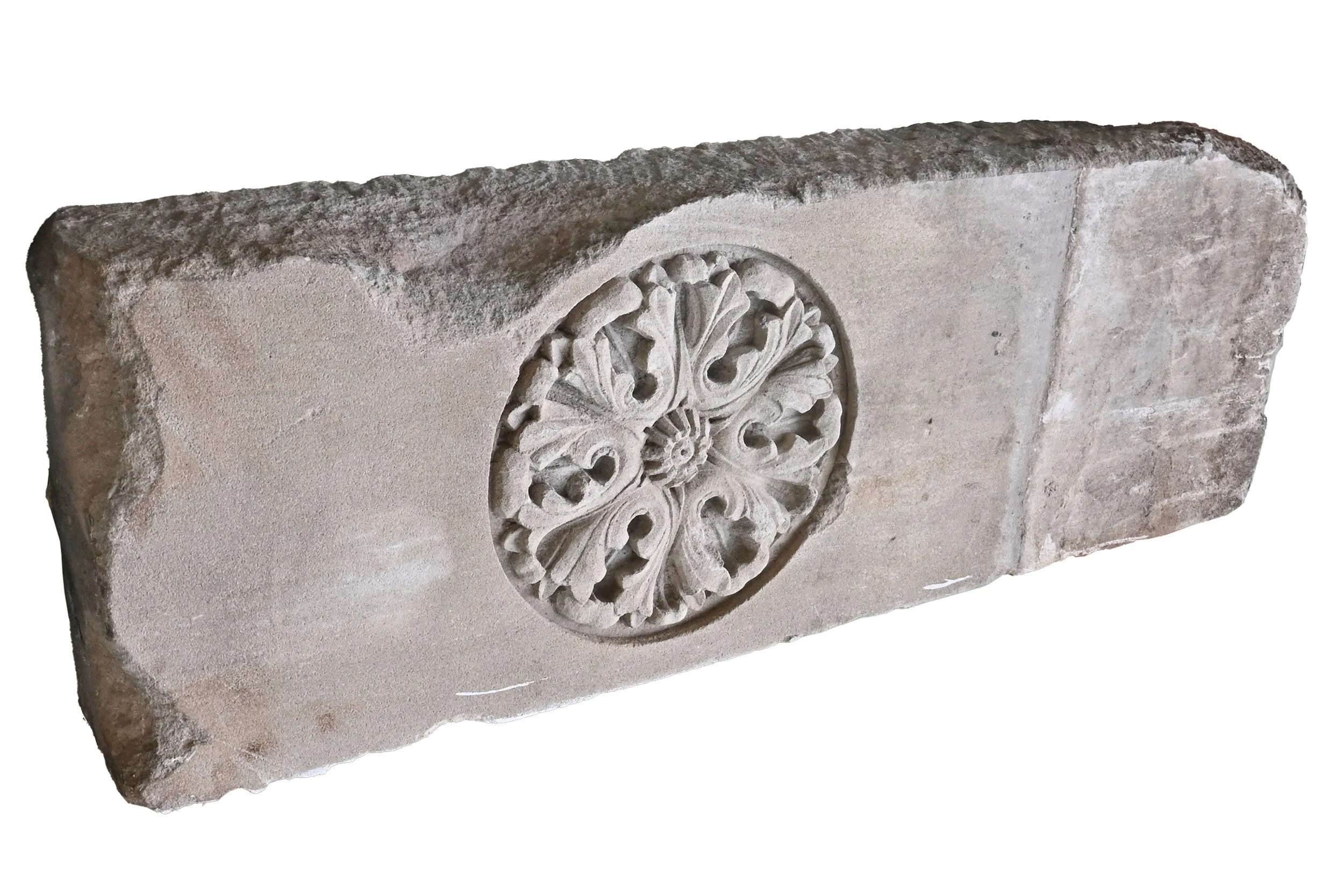 27647 carved rosette limestone building ornament 3.jpg
