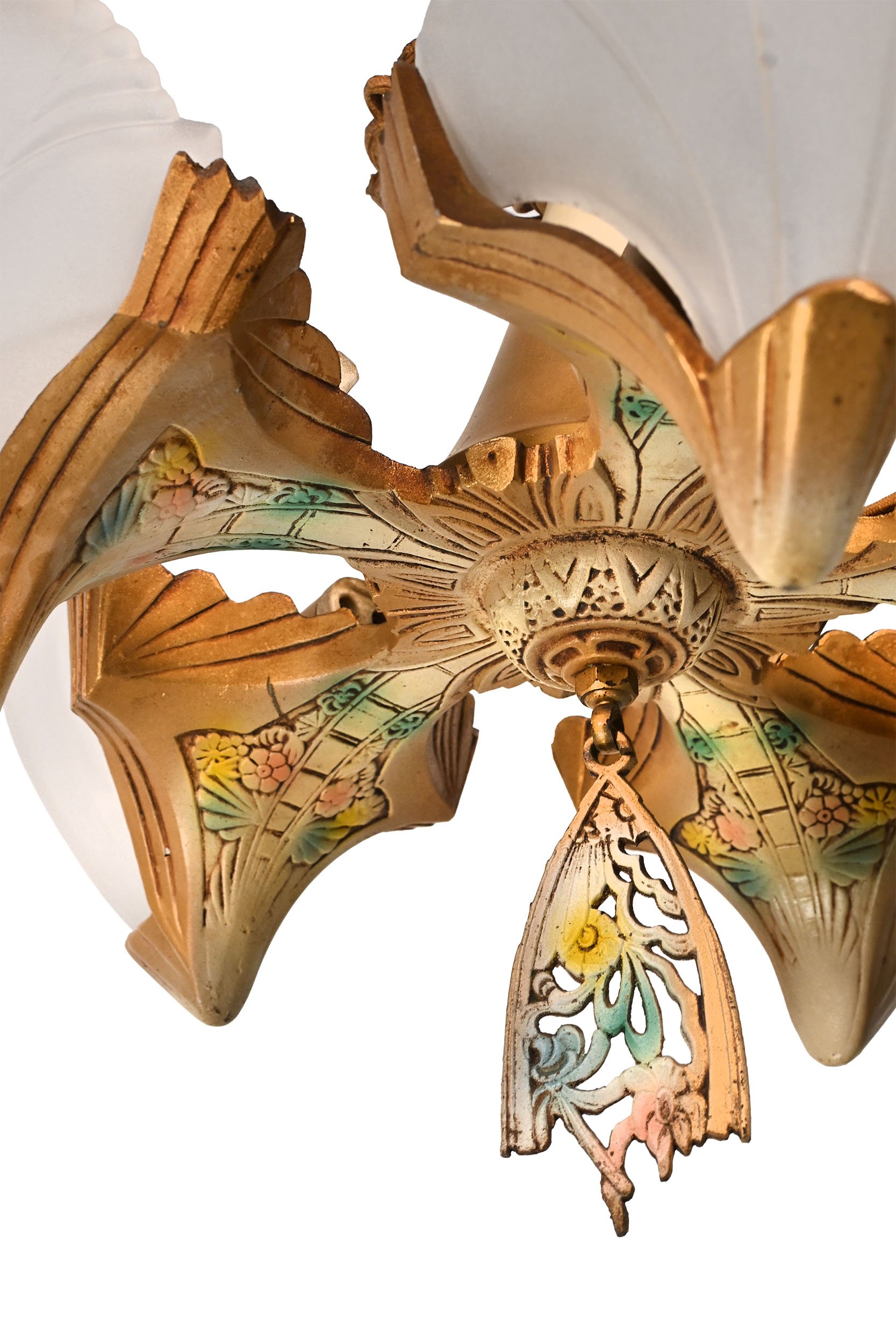 24251 batwing polychrome five light slip shade chandelier 3.jpg