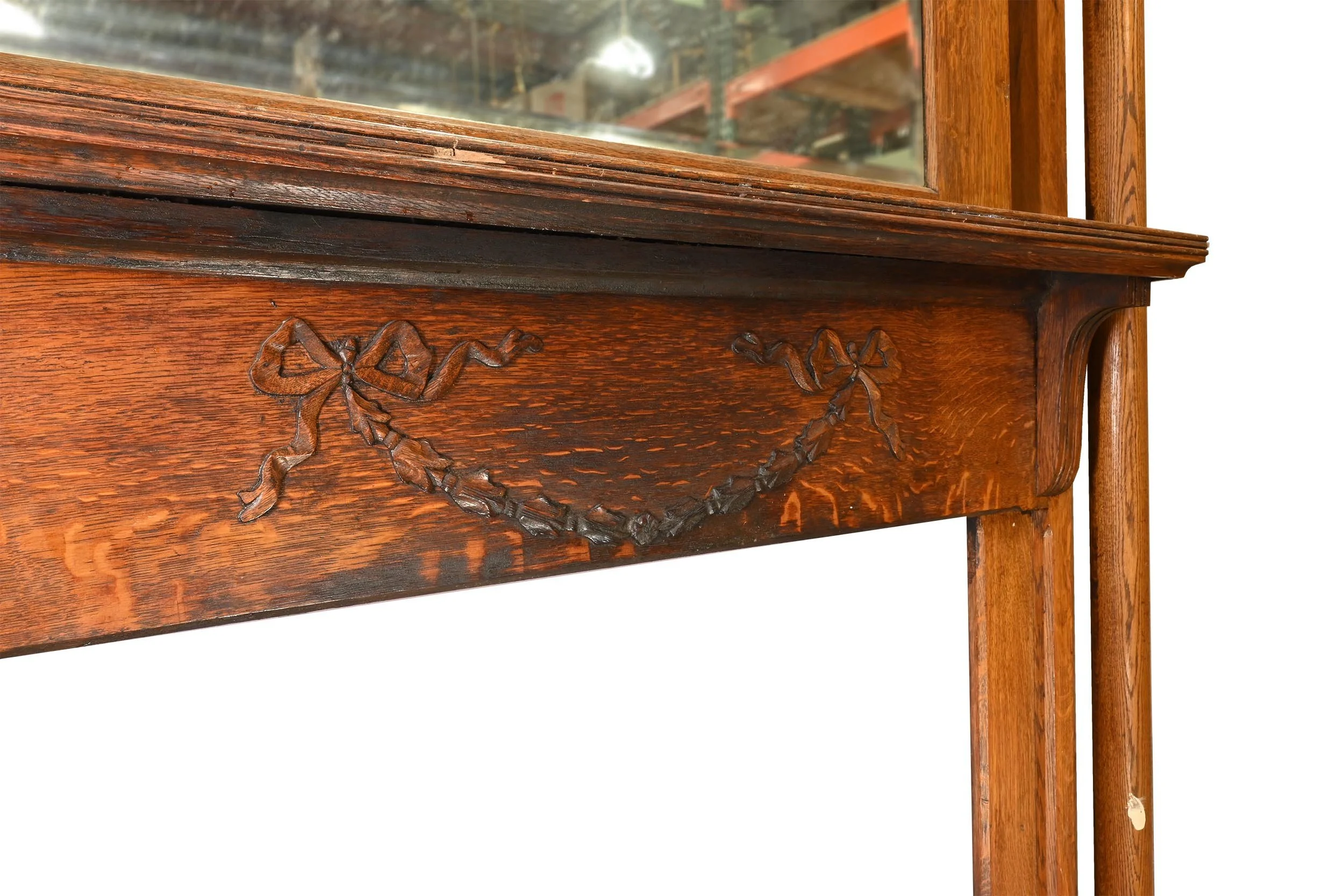 27364 medium oak full mantel with doric cap columns 1.jpg