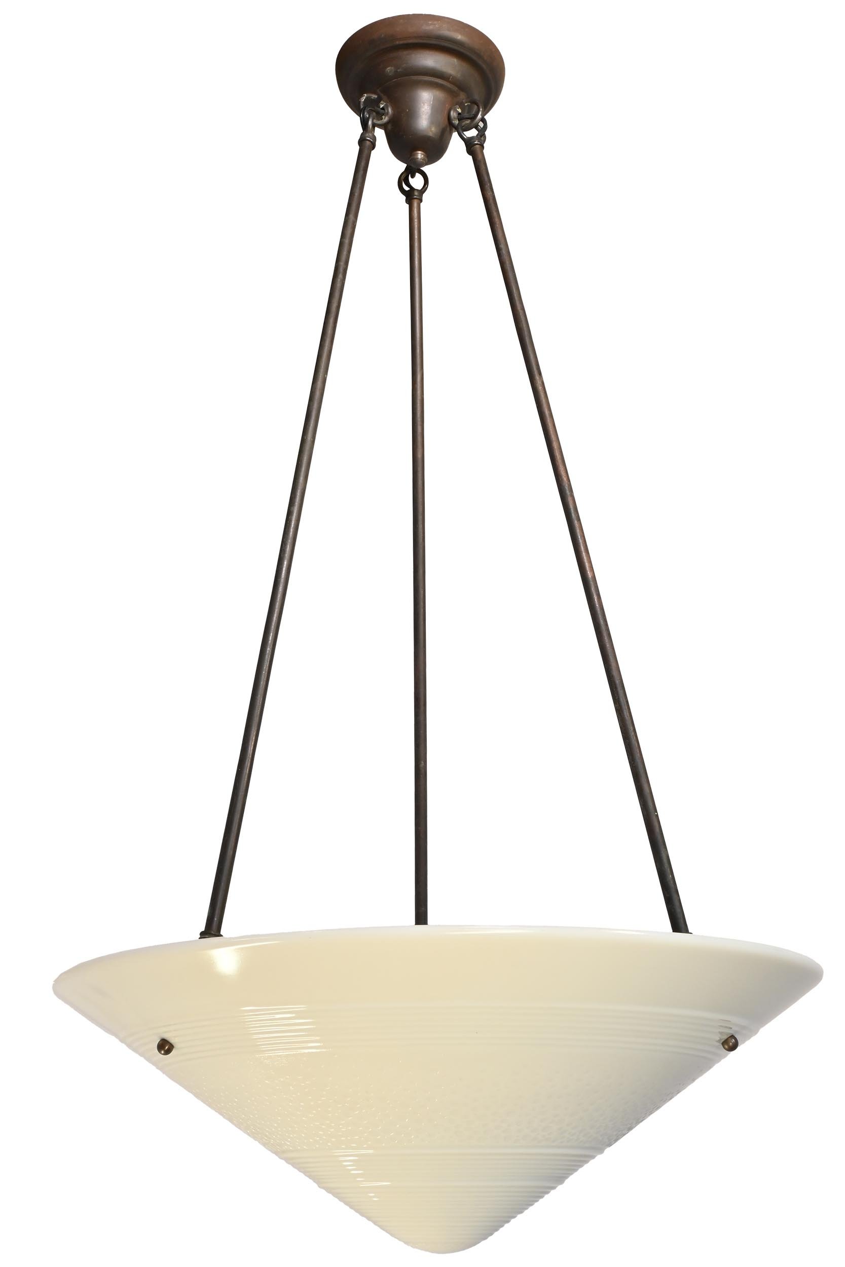 phoenix molded glass softlite white shade 3 rod fixture