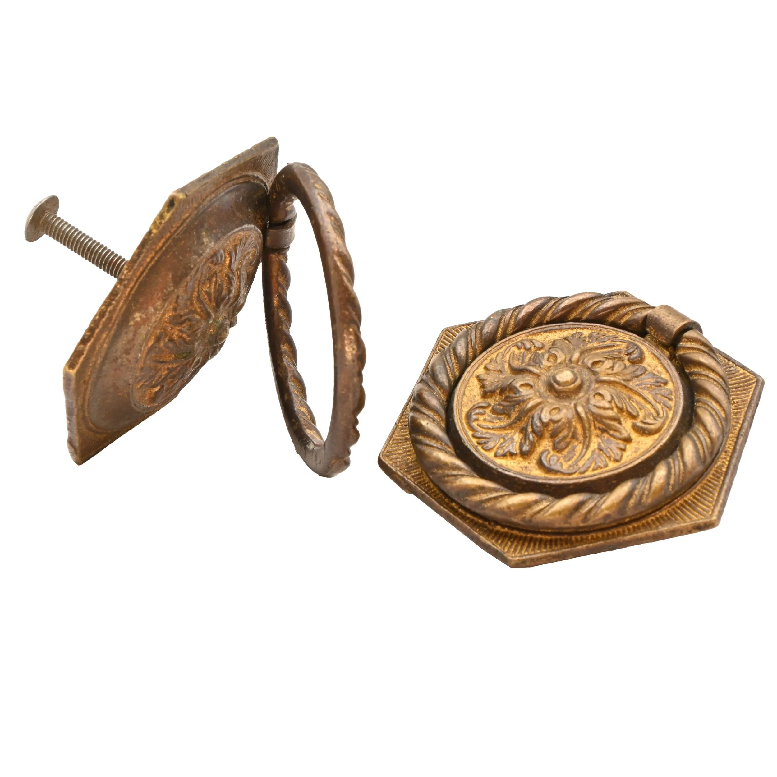 27812 rosette center brass ring pull set 1.jpg