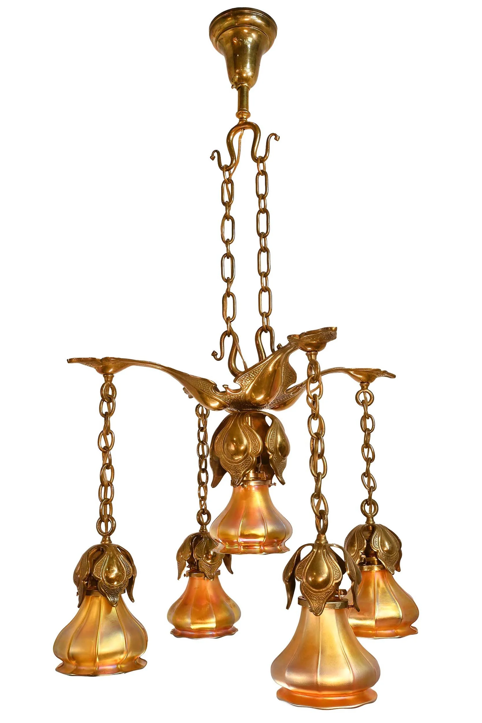 27126 art nouveau 5 shade american art chandelier 4.jpg