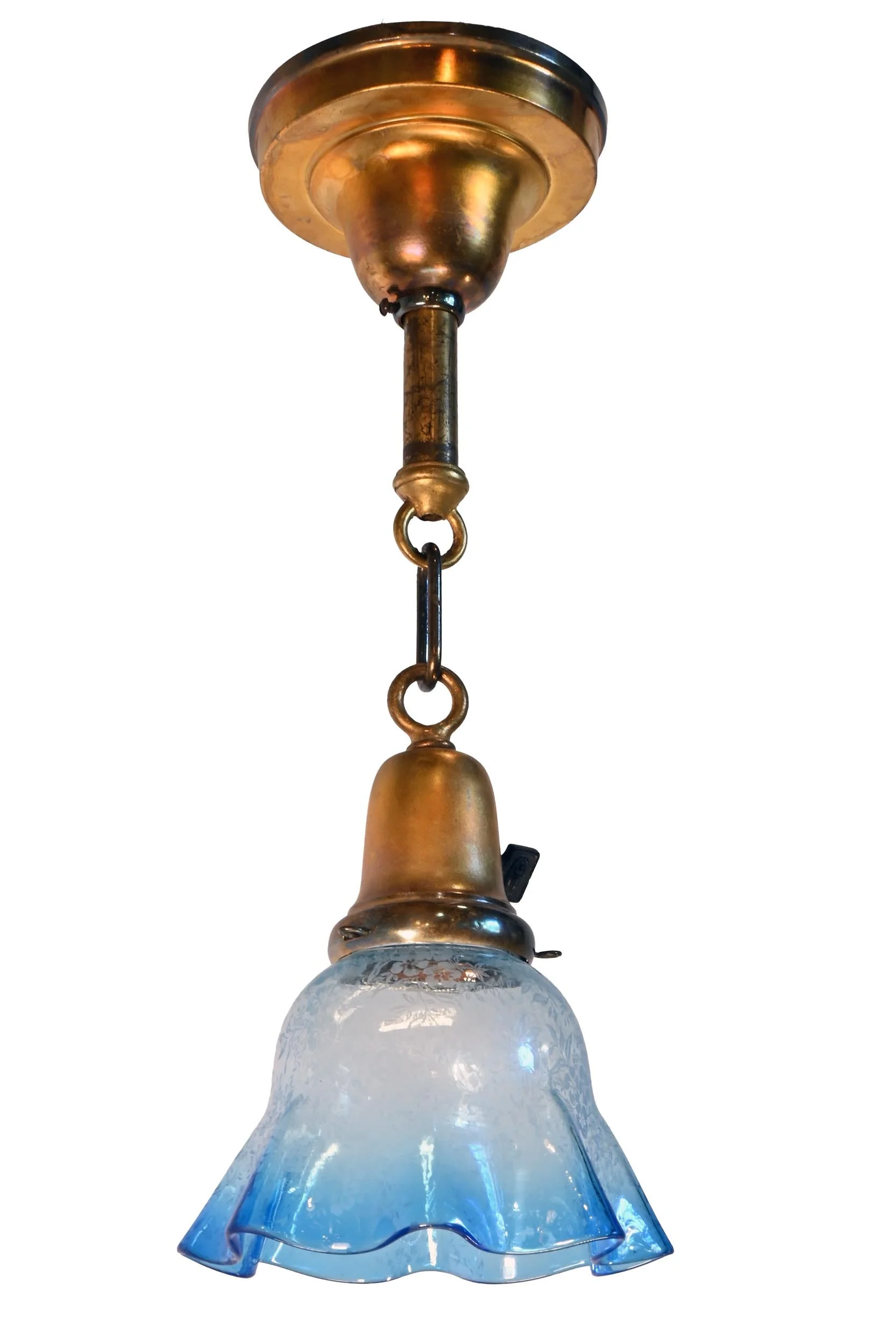 27923 brass pendant with blue ombre shade 1.jpg