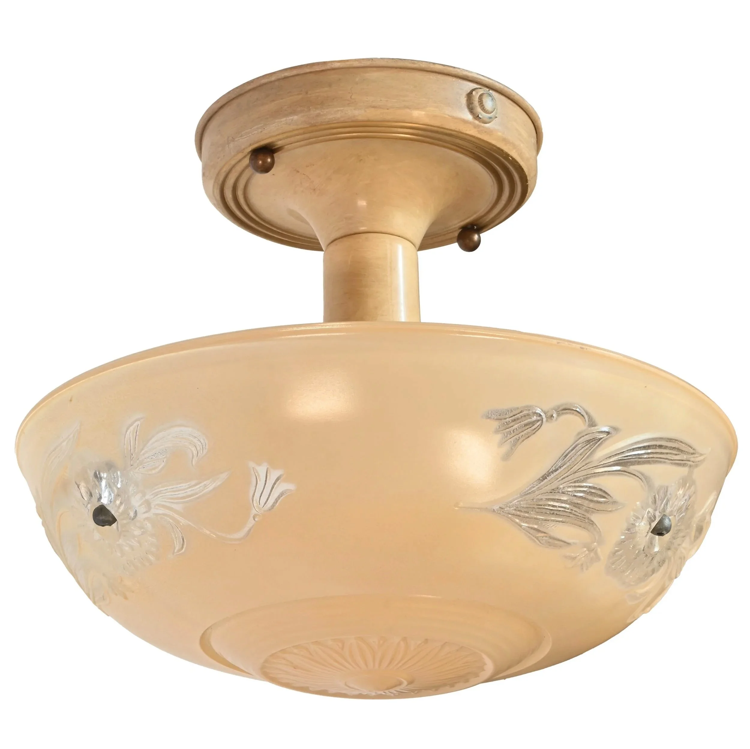 27859+cream+and+clear+floral+shade+on+three+chain+flushmount+2.jpg