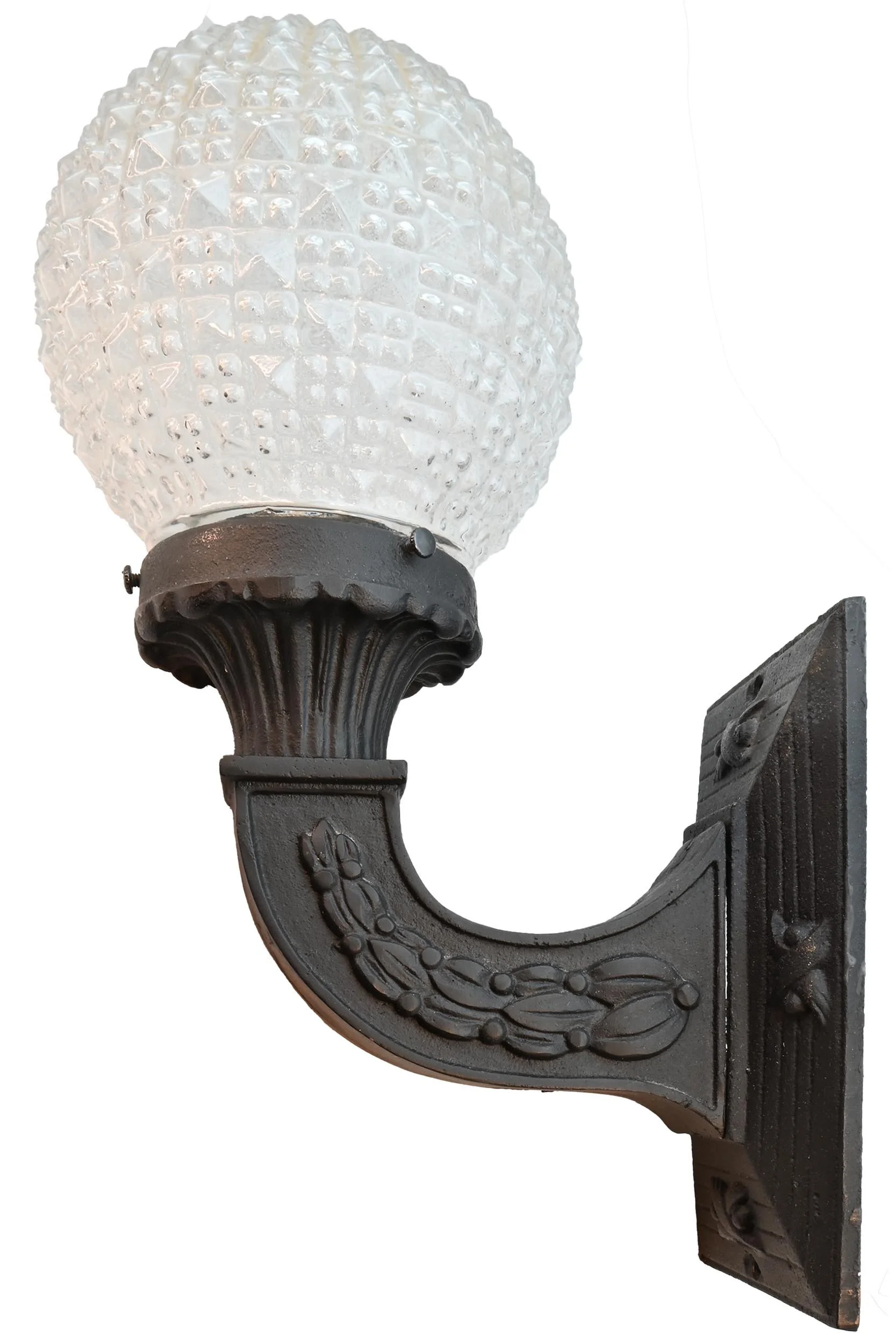 cast iron sconces with clear bubbled glass globe 2.jpg