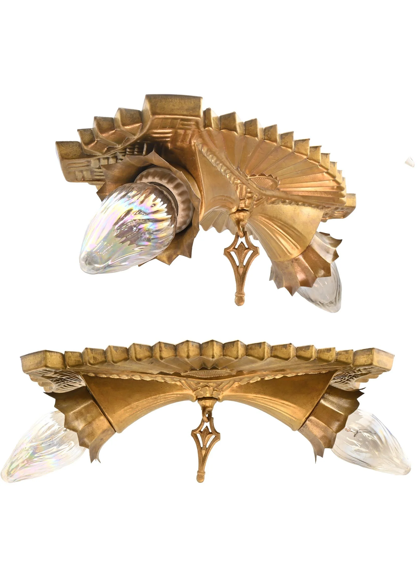 27896 starburst 2 light brass ceiling hugger 1.jpg