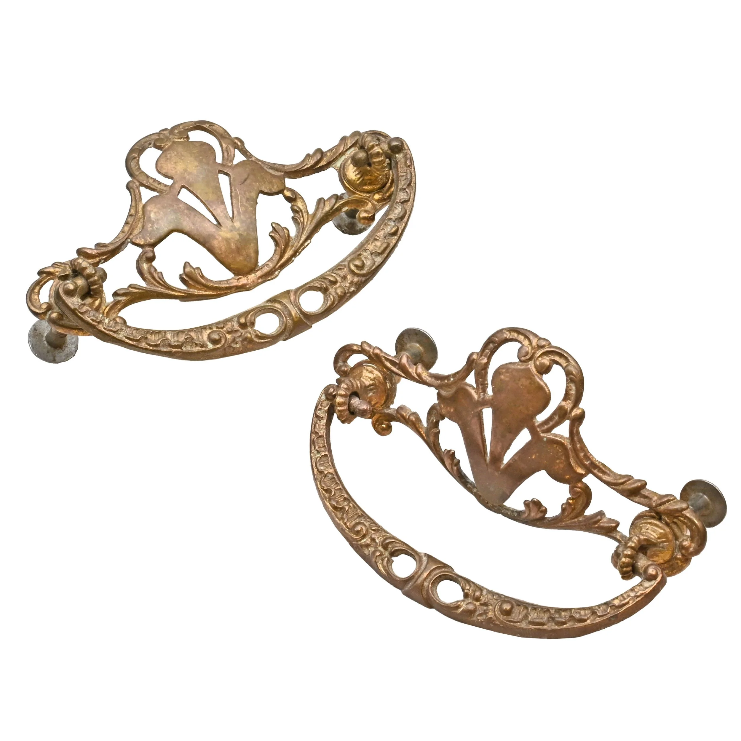 27014 pair of cast brass victorian bail pulls 1.jpg