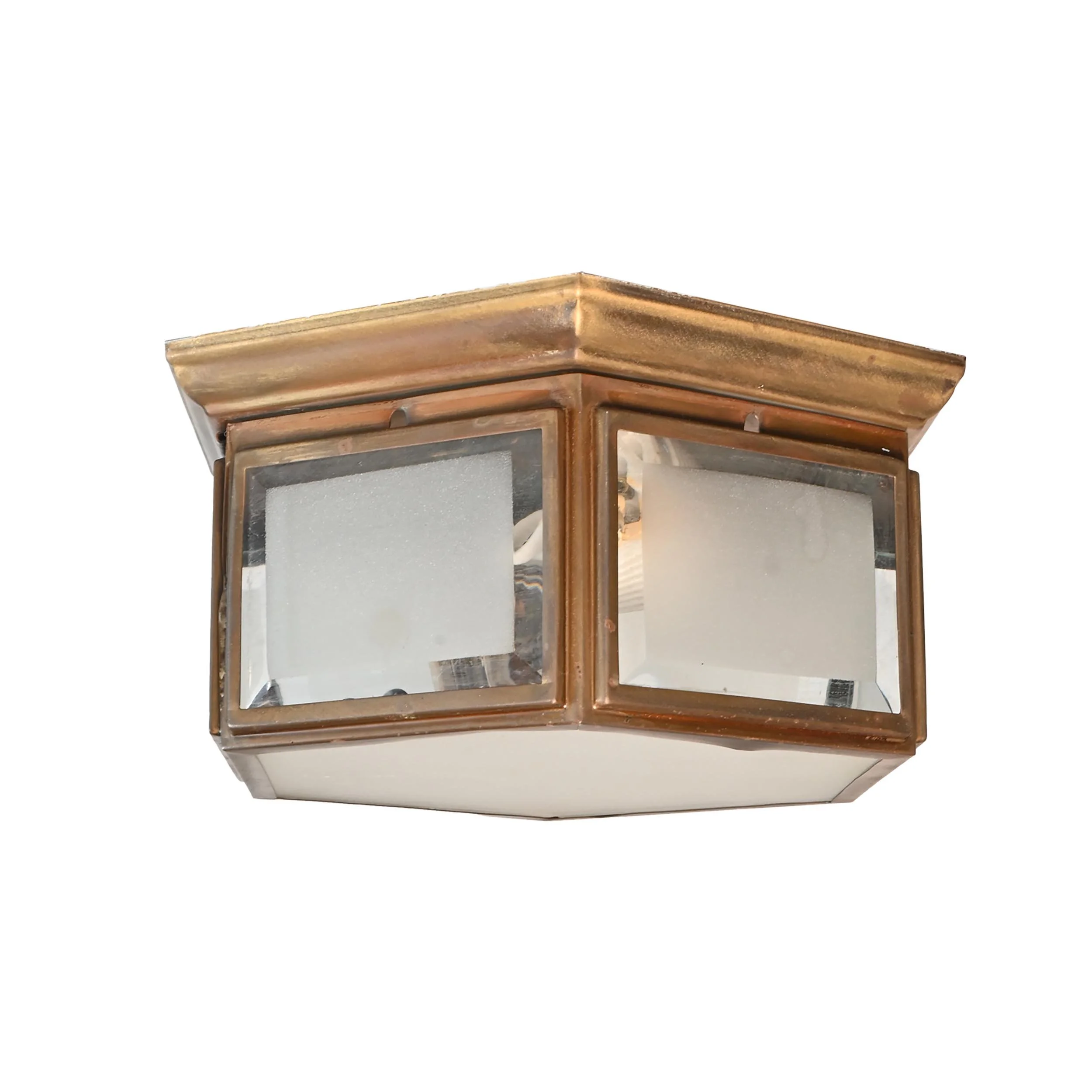 26307 brass & glass flush hexagon fixture 3.jpg
