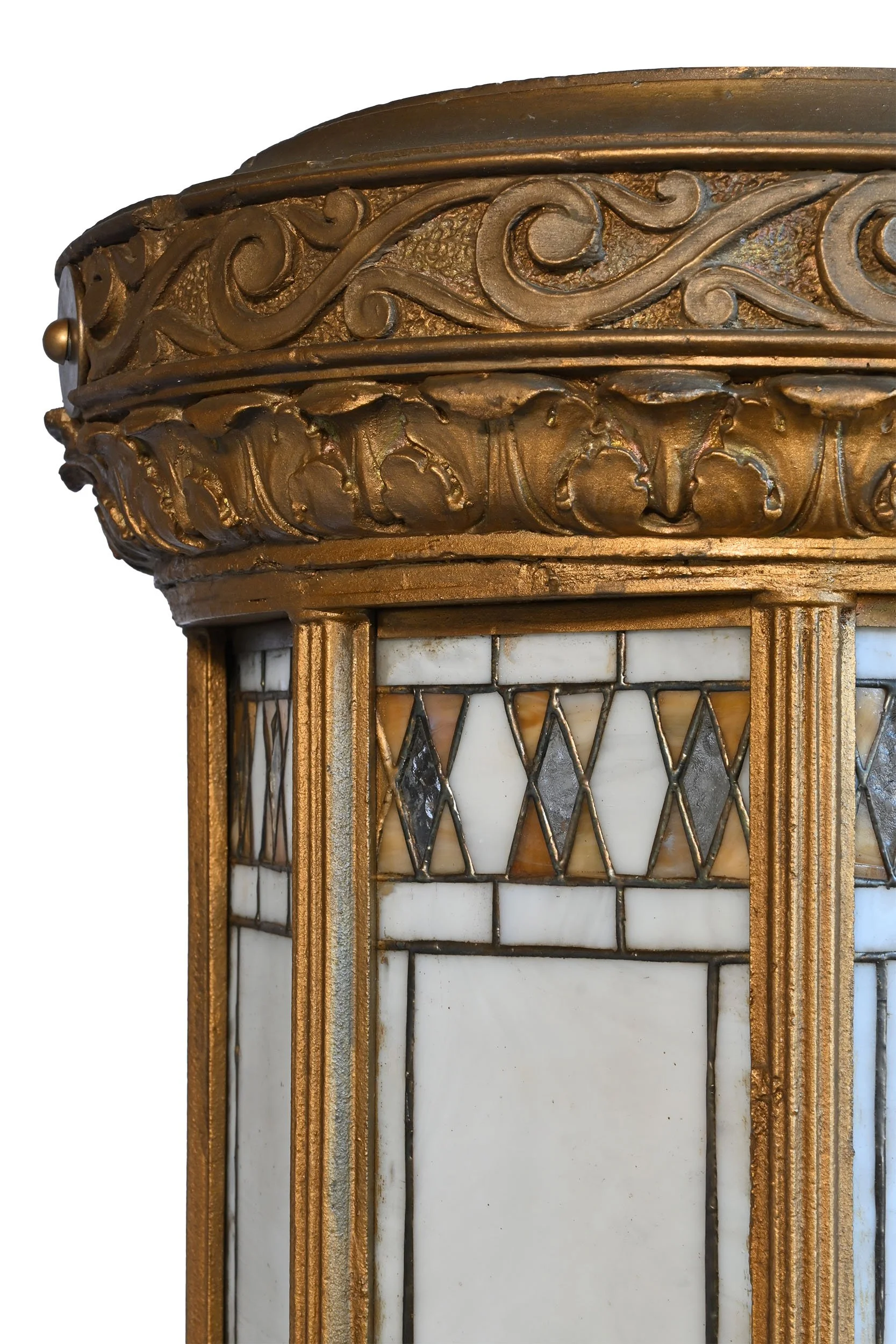 27292A gesso and stained glass flushmount 3.jpg
