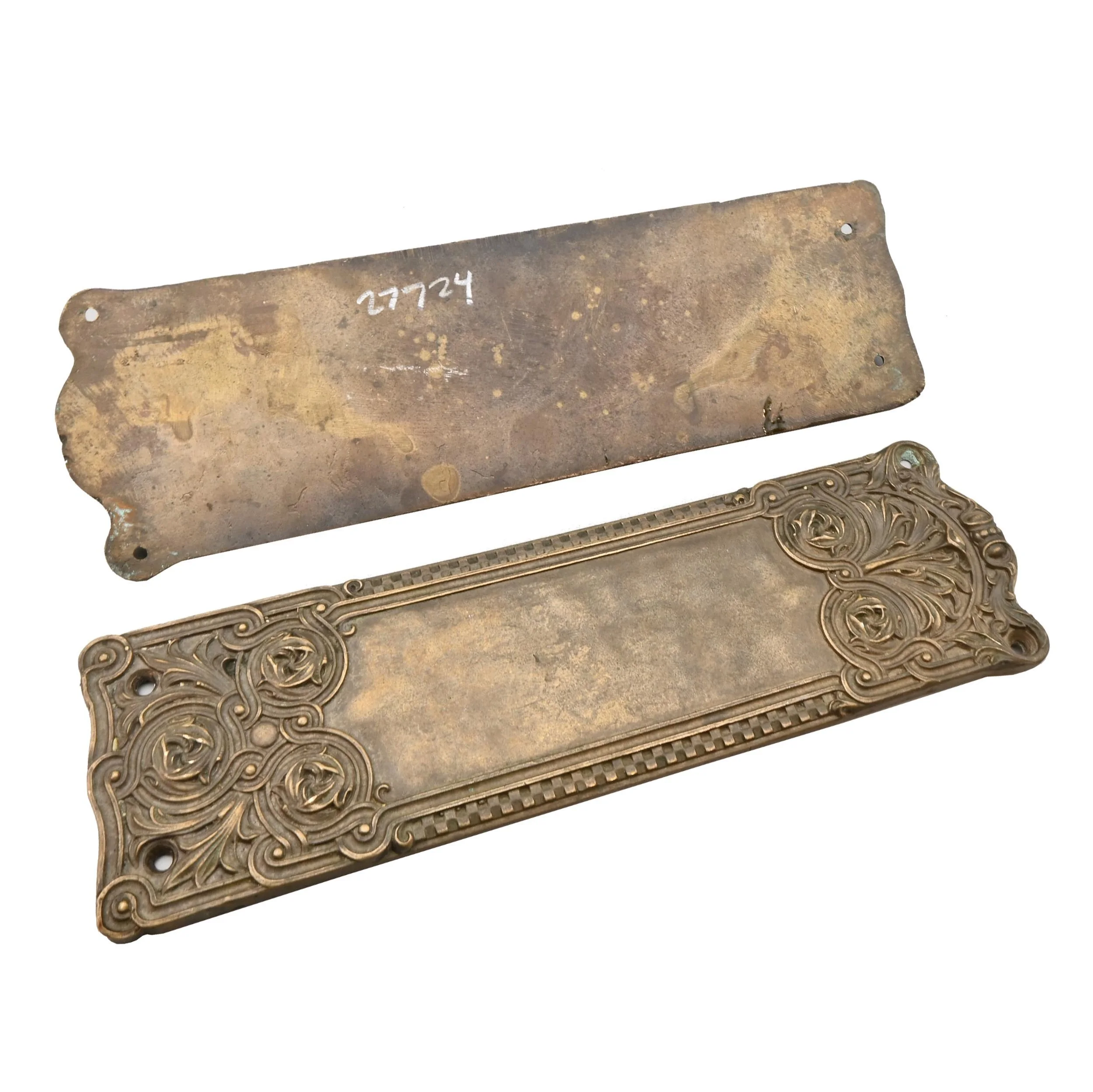 27724 mackintosk nouveau rose push plate pair 3.jpg