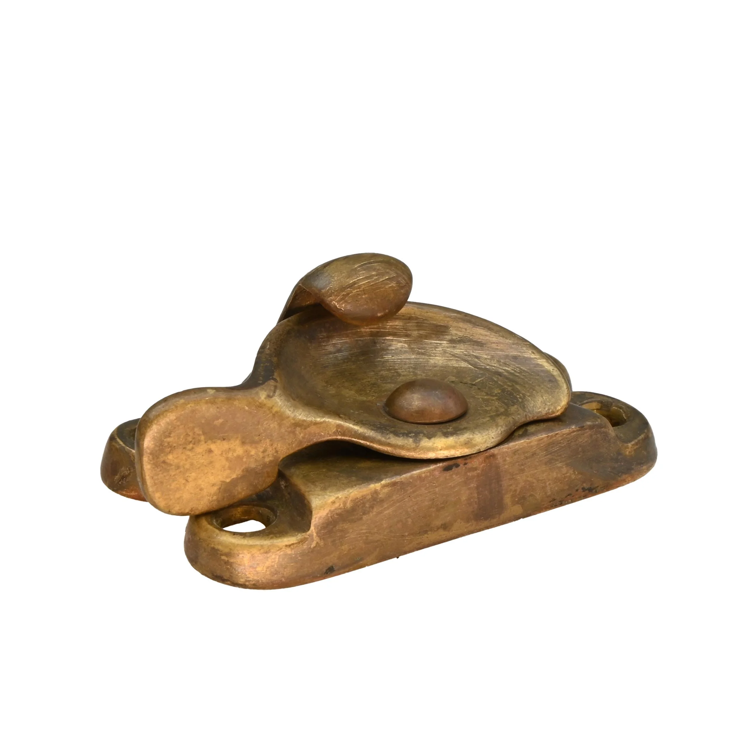 double hung window sash locks of cast brass