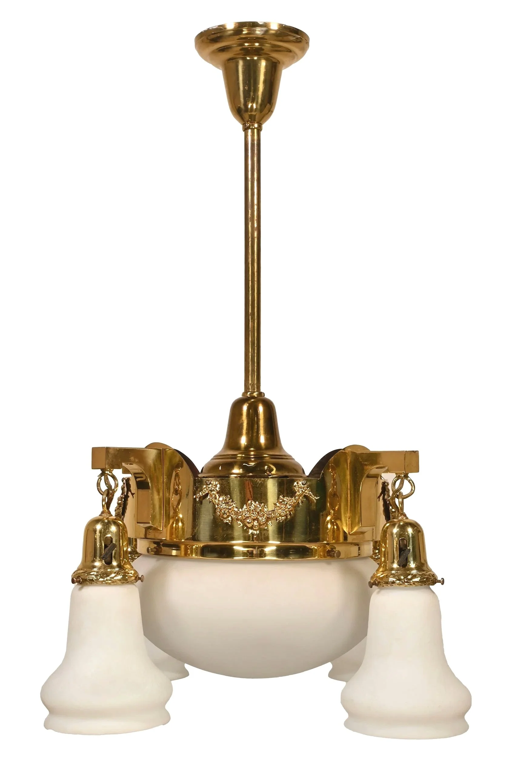 25977+polished+brass+garland+detail+chandelier+with+etched+milk+glass+center+bowl+and+four+satellite+shades+1.jpg