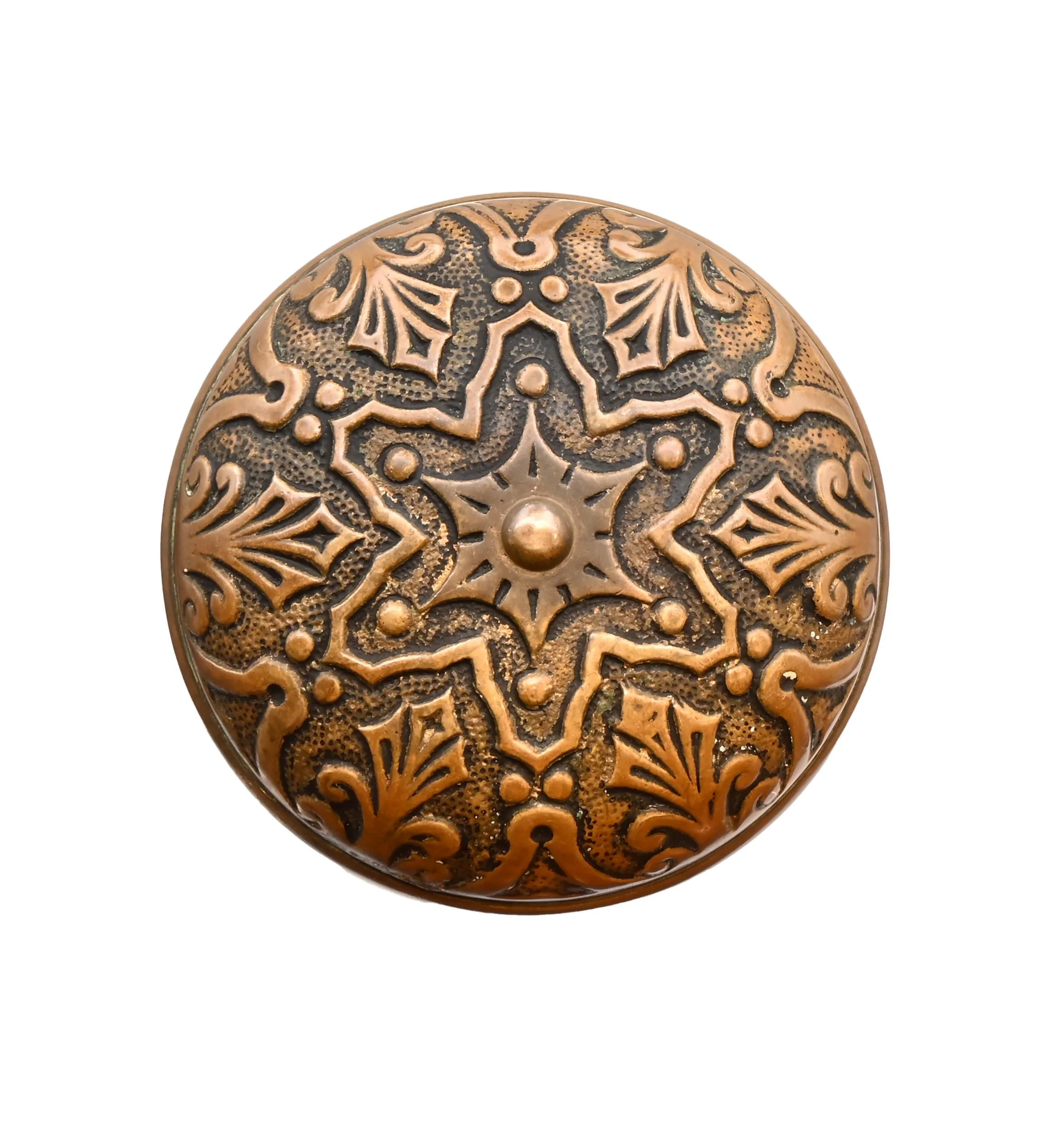 collectable "star" wrought bronze passage set by branford