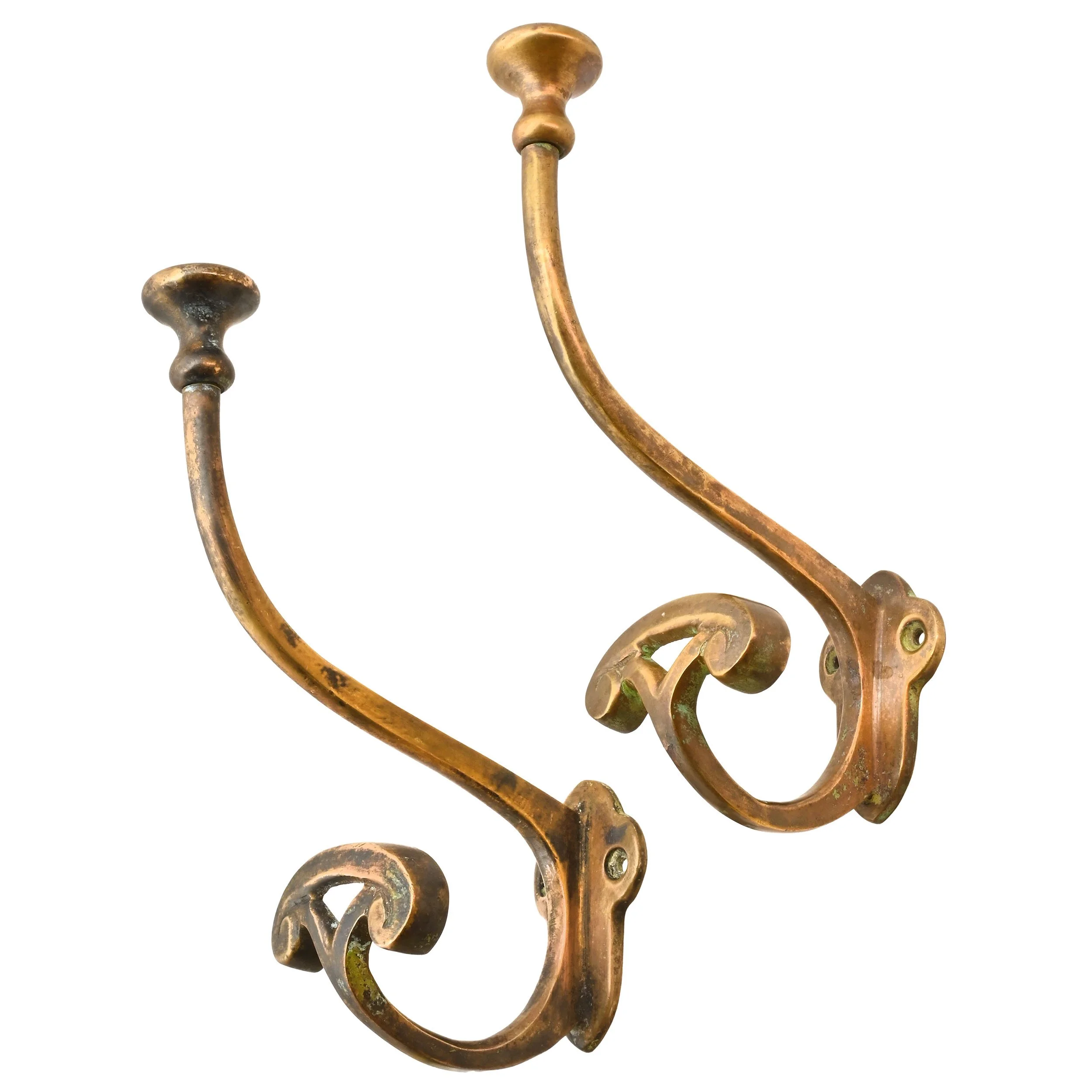 27143A and B cast brass coat and hat hook 1.jpg