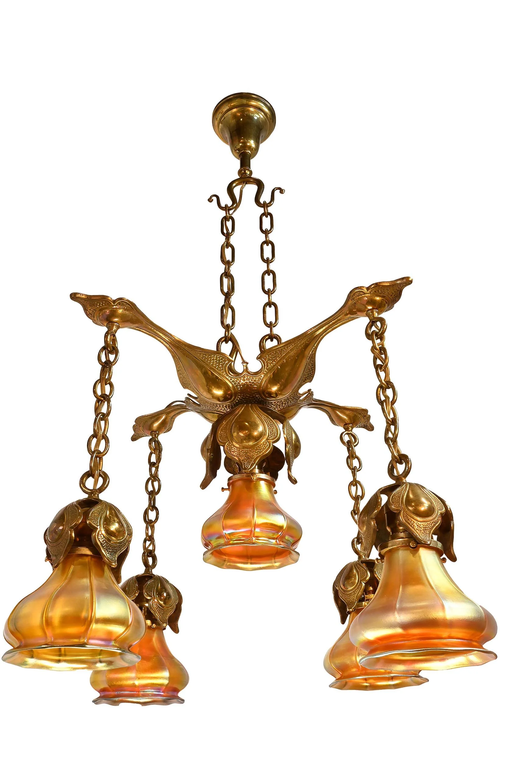 27126 art nouveau 5 shade american art chandelier 2.jpg