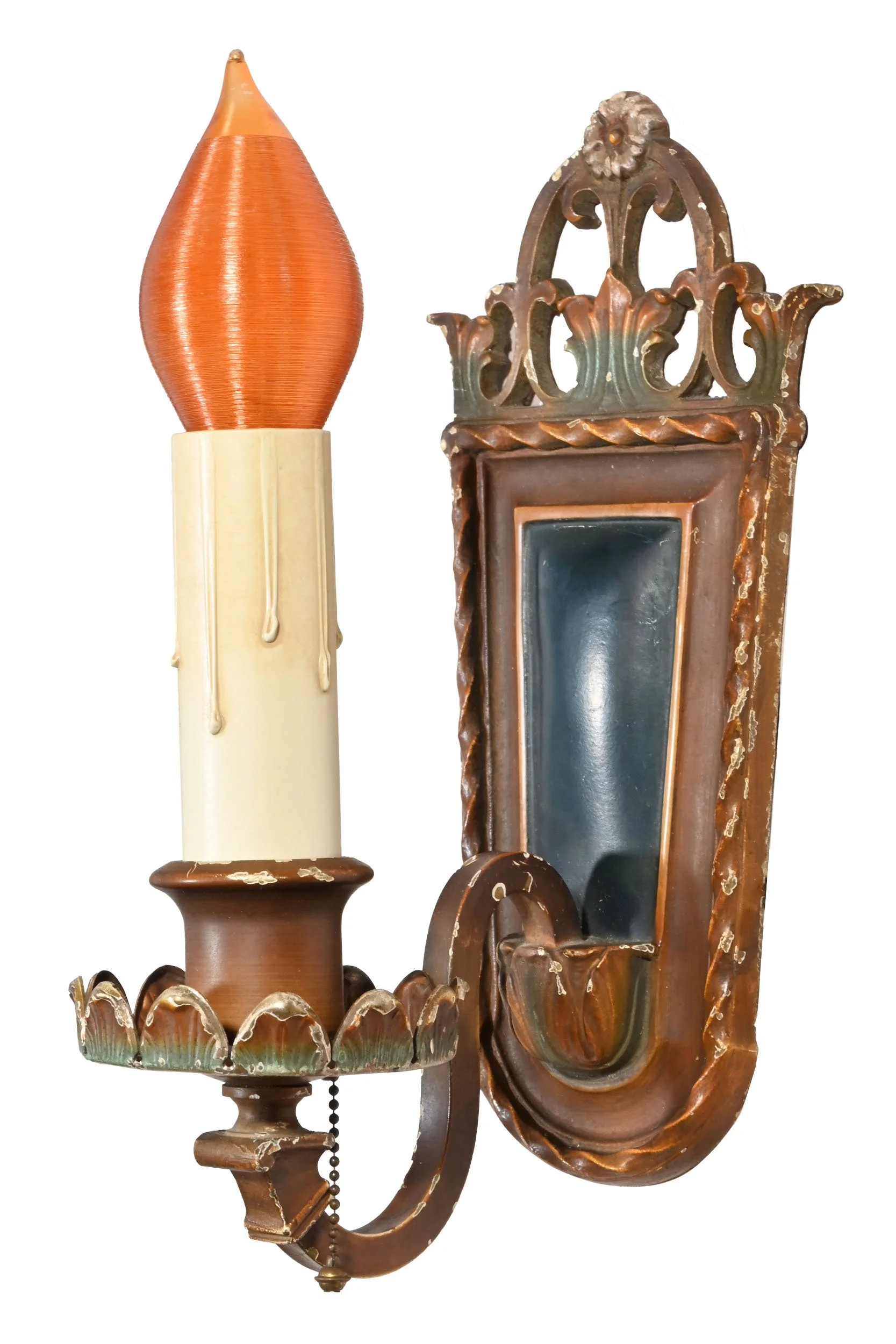 27021 polychrome brass tudor single candle sconce 1.jpg