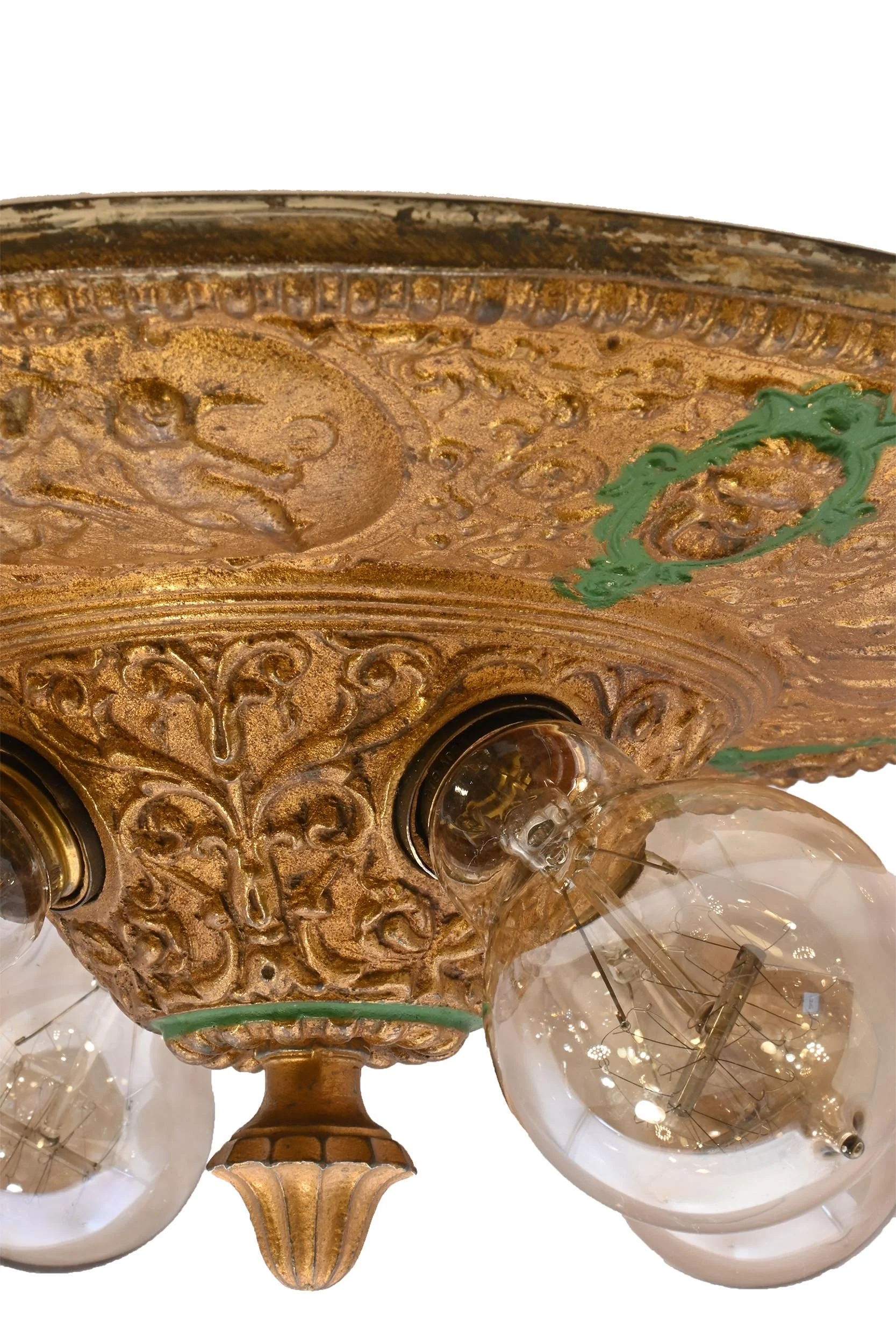 27814 wrought bronze ceiling hugger with cupids 3.jpg