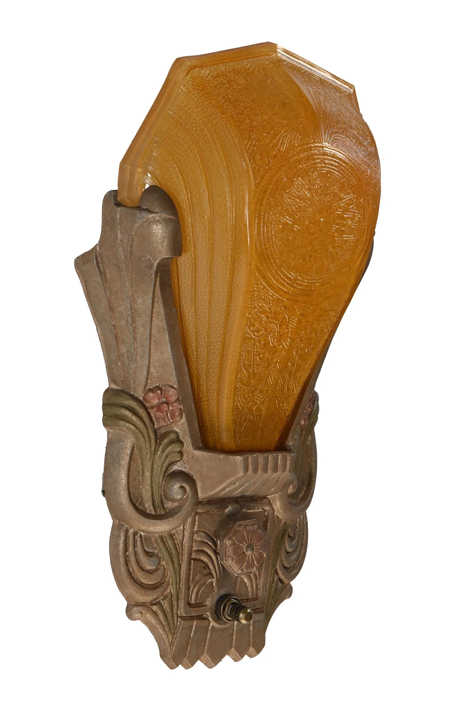 25999 goldenrod slip shade glass single sconce 2.jpg