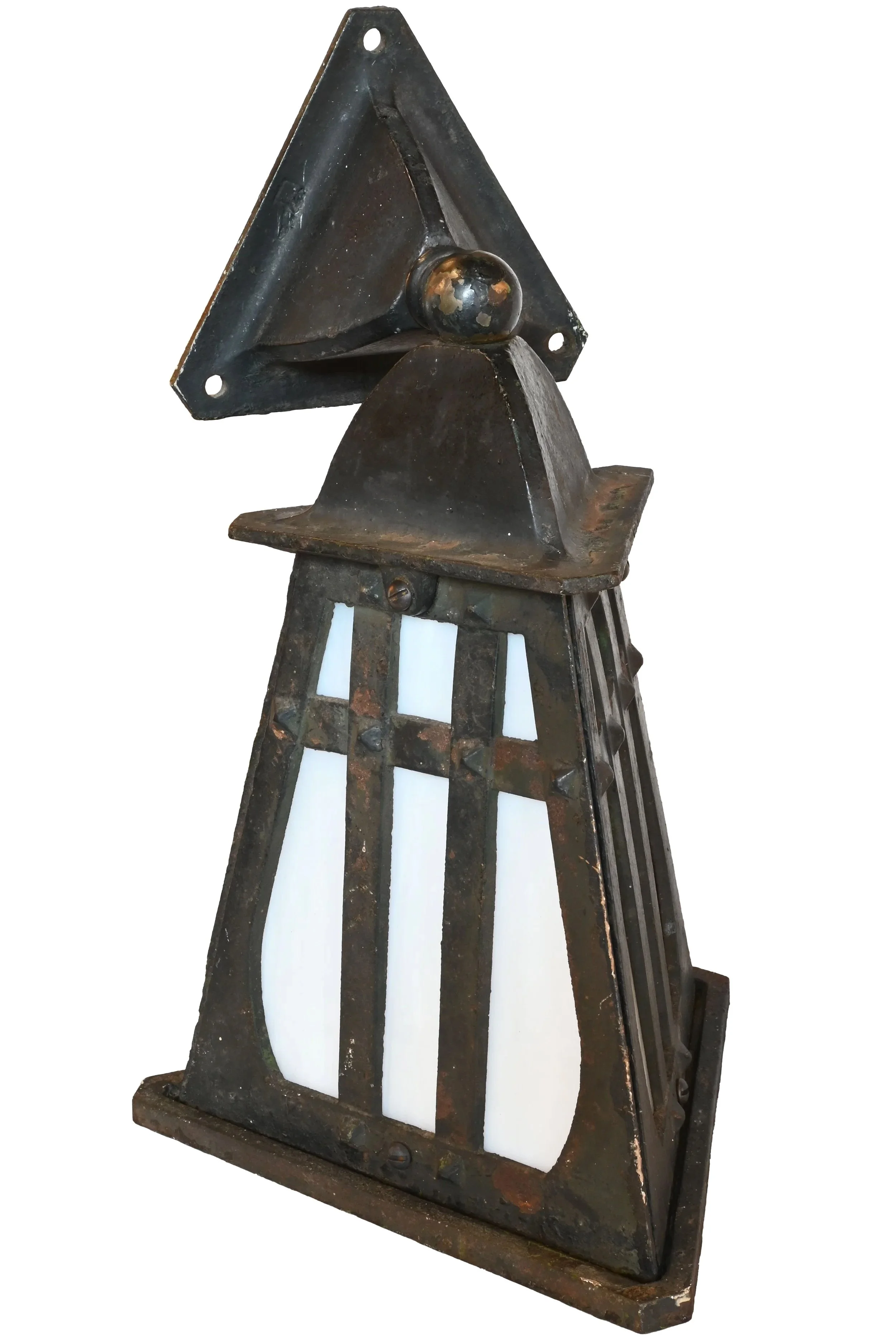 27582+cast+iron+triangular+exterior+sconce+pair+2.jpg