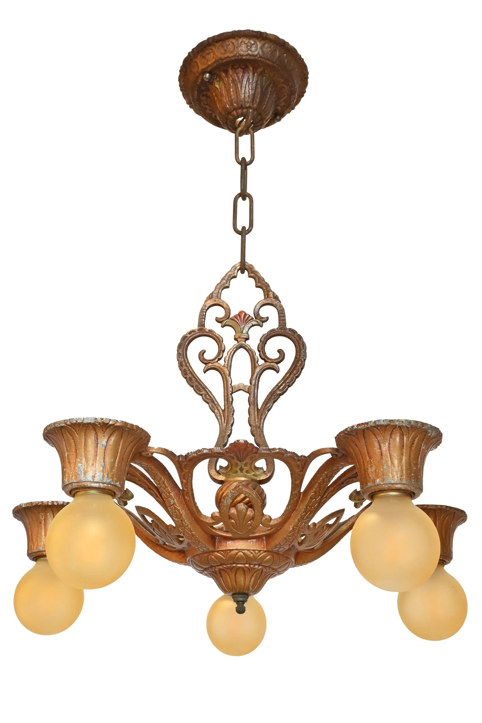 27771 polychrome aluminum five bare bulb chandelier 2.jpg