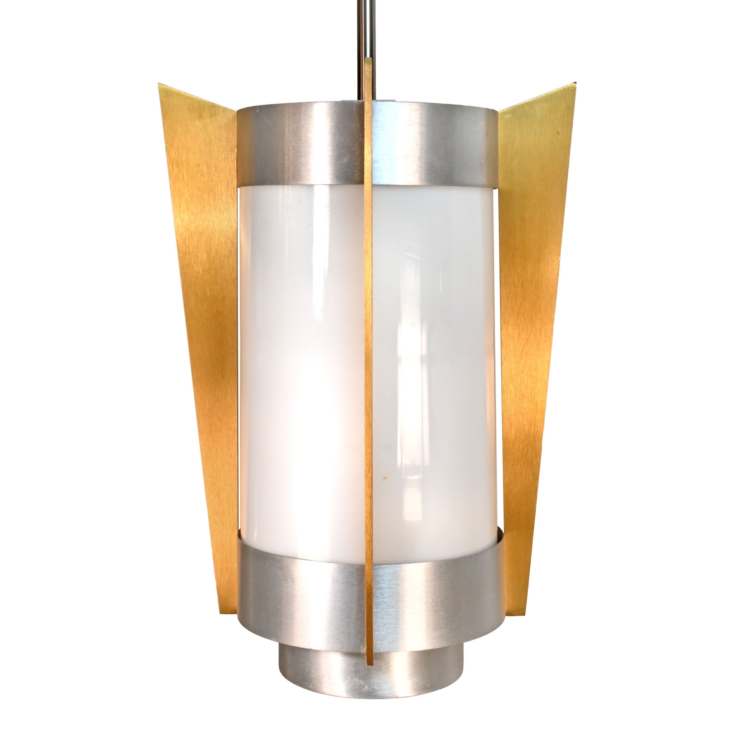 midcentury modern aluminum rocket pendant