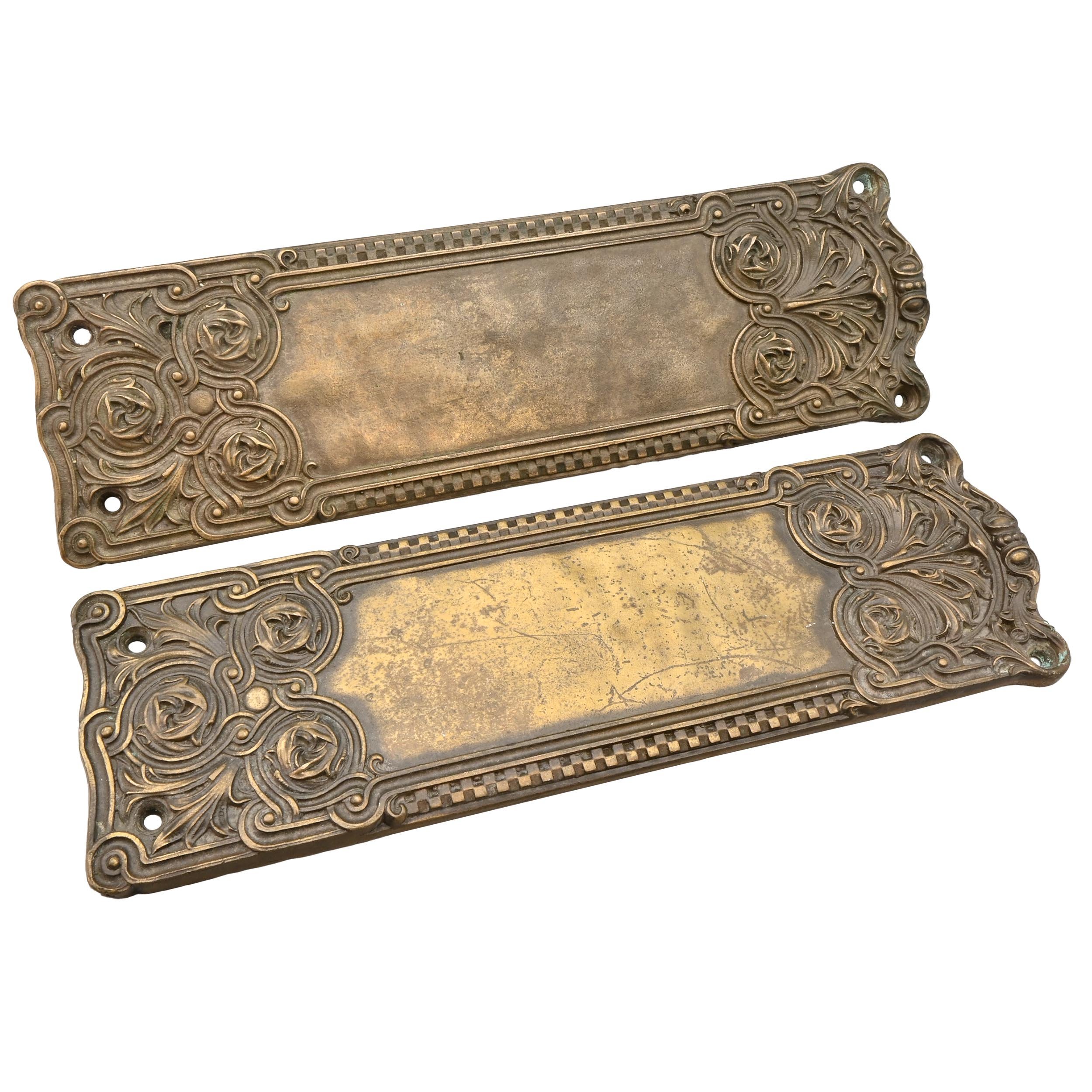 27724 mackintosk nouveau rose push plate pair 2.jpg