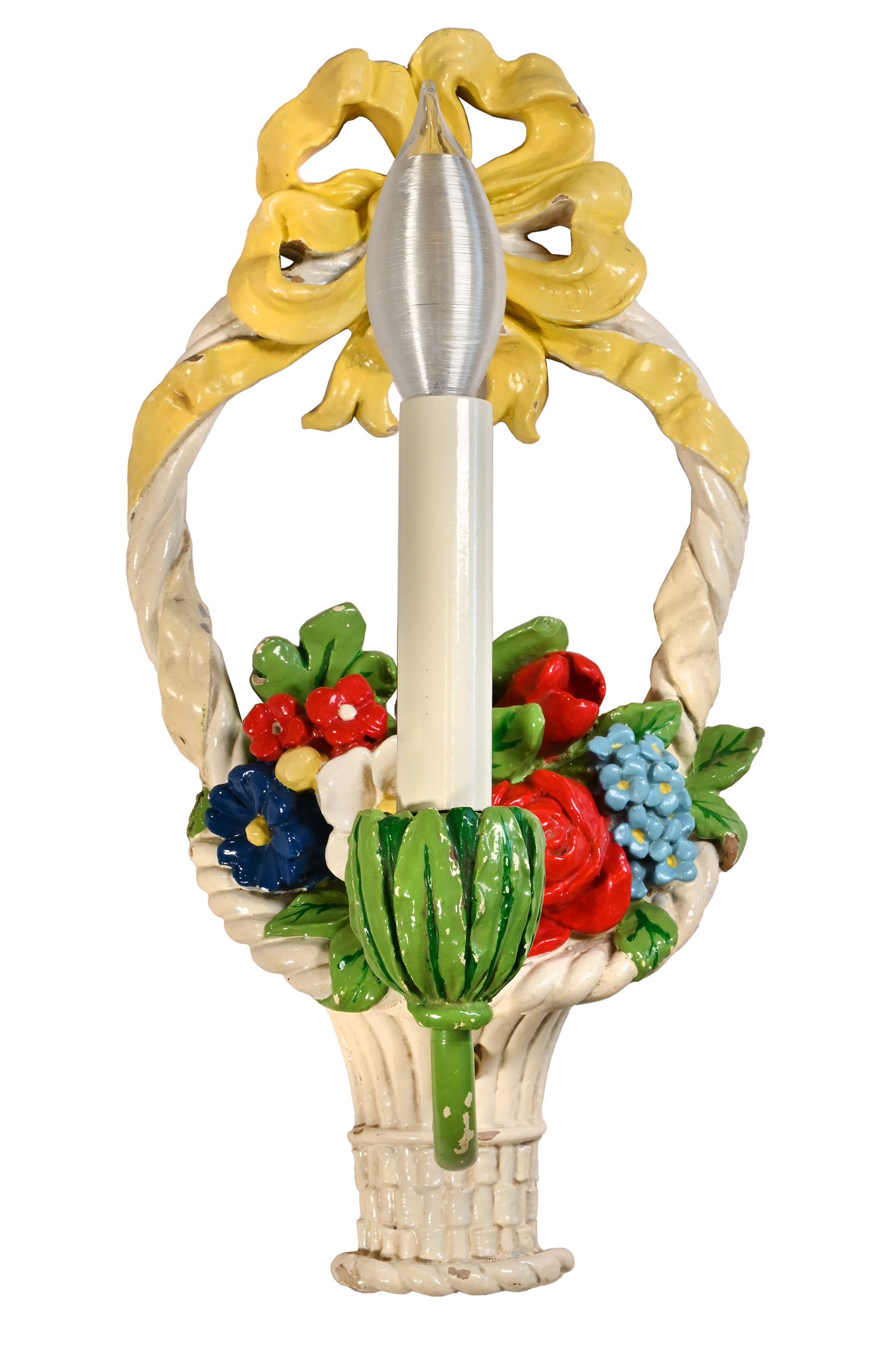 26230 pair of colorful floral basket plaster sconces with bow 1.jpg