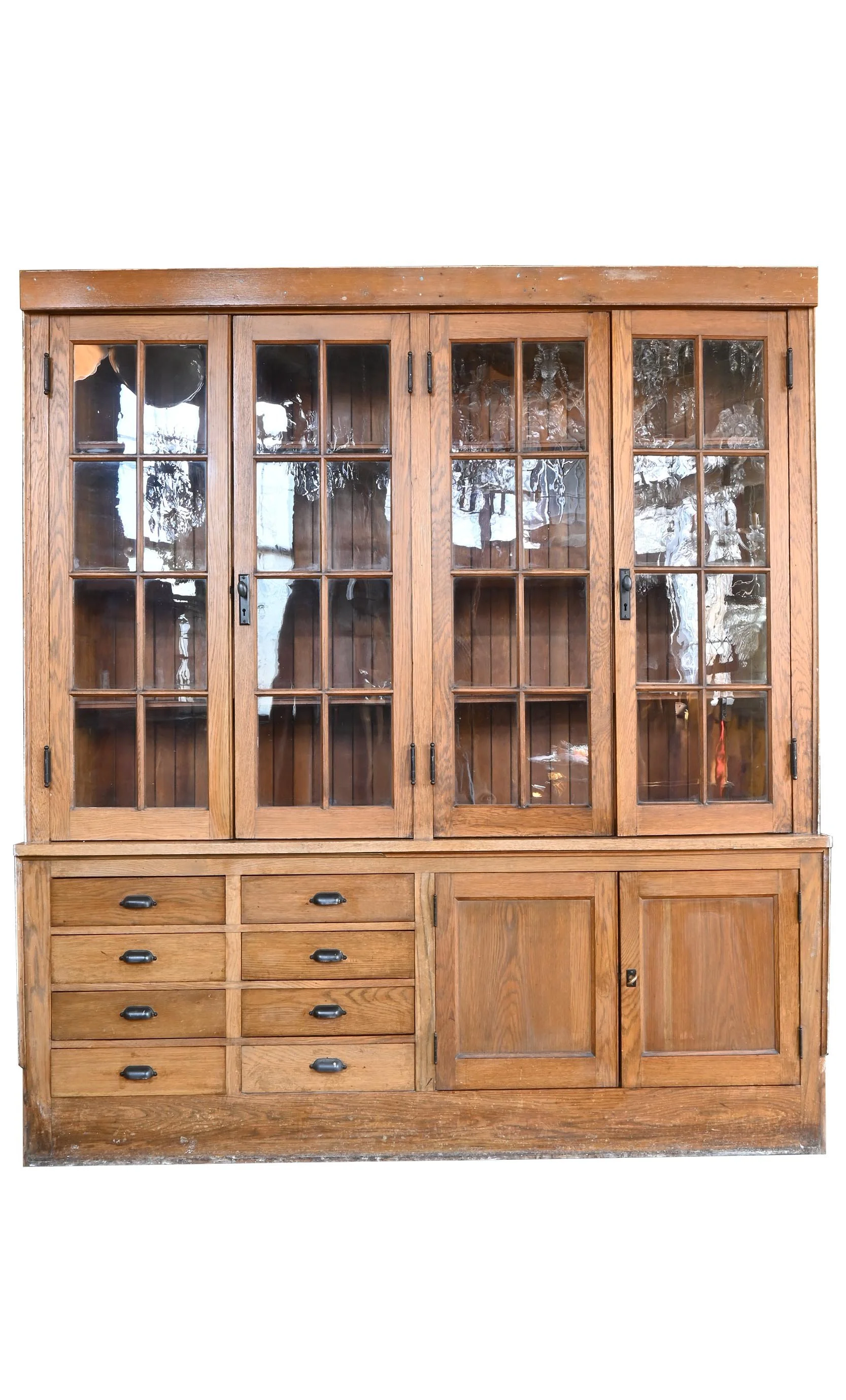 27193 double door divided light oak builtin 1.jpg