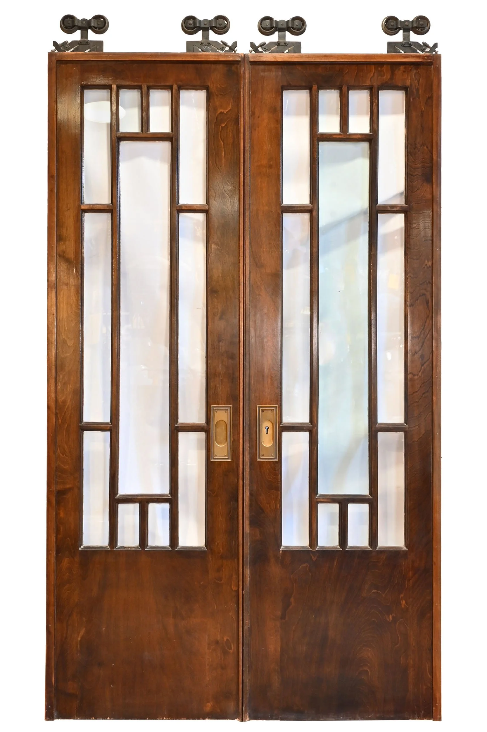 27165 arts and crafts birch double pocket door set with half jamb and trim 1.jpg