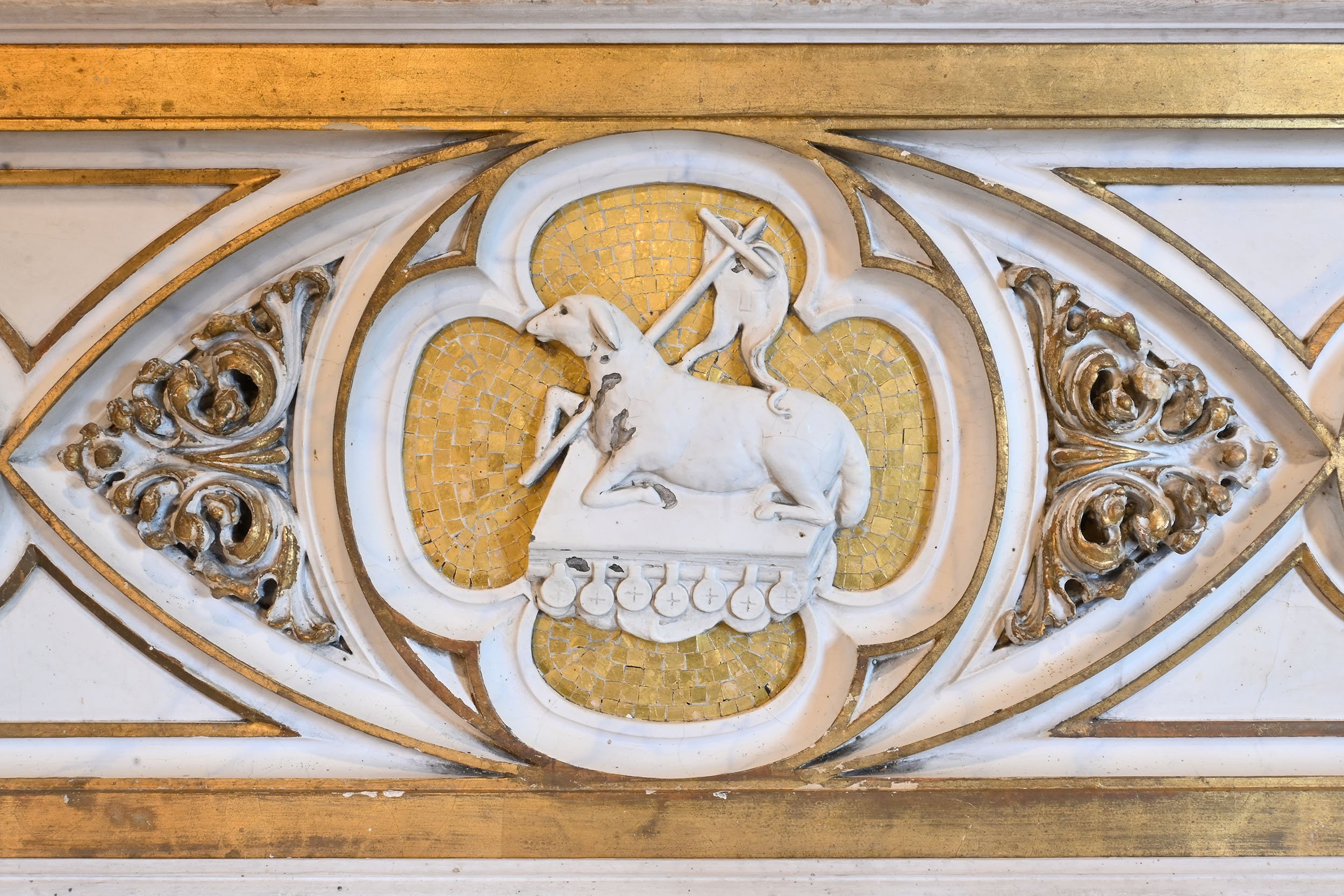 27483 alpha and omega with lamb framed plaster panel 2.jpg