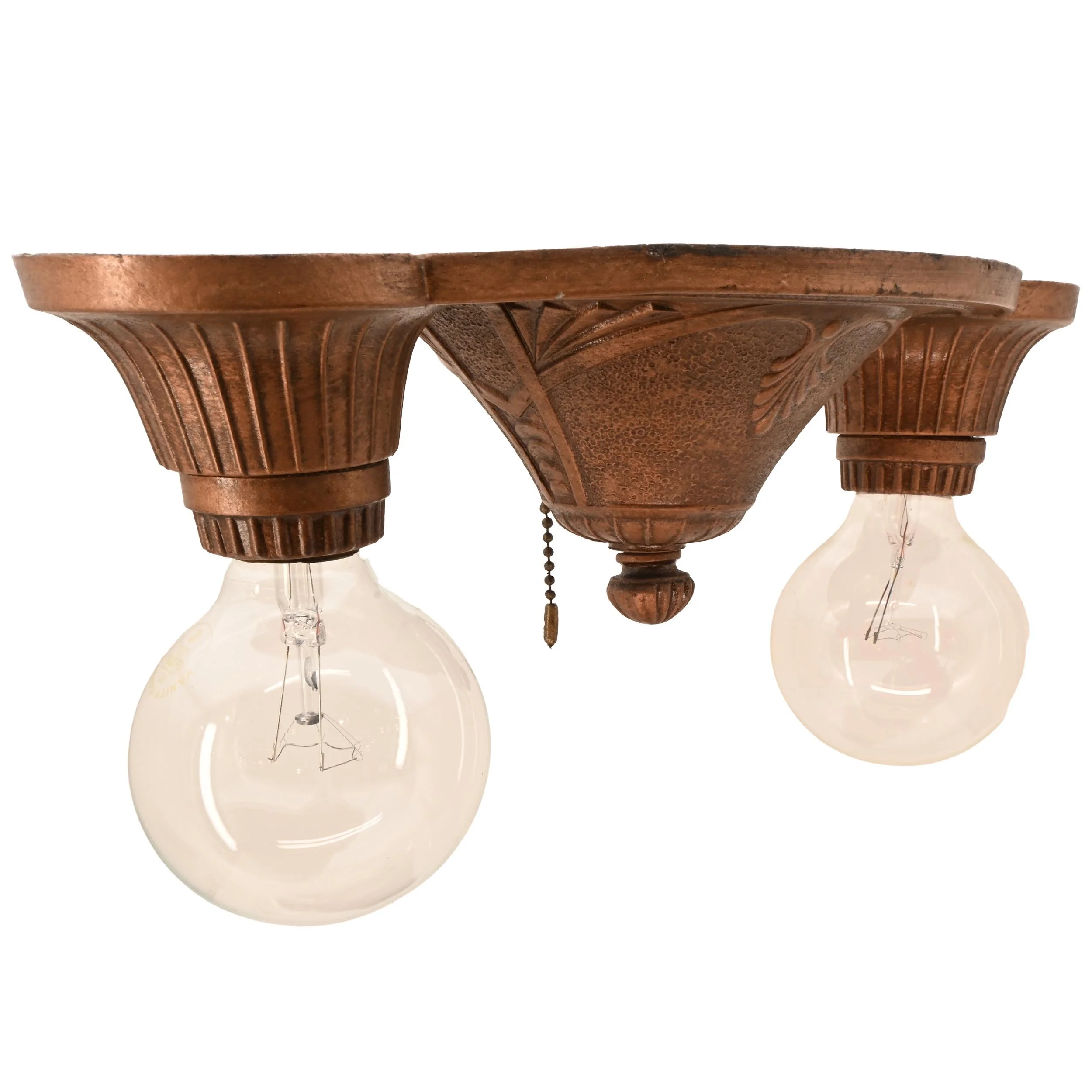 27335 polychrome bare bulb 2 light ceiling hugger 1.jpg