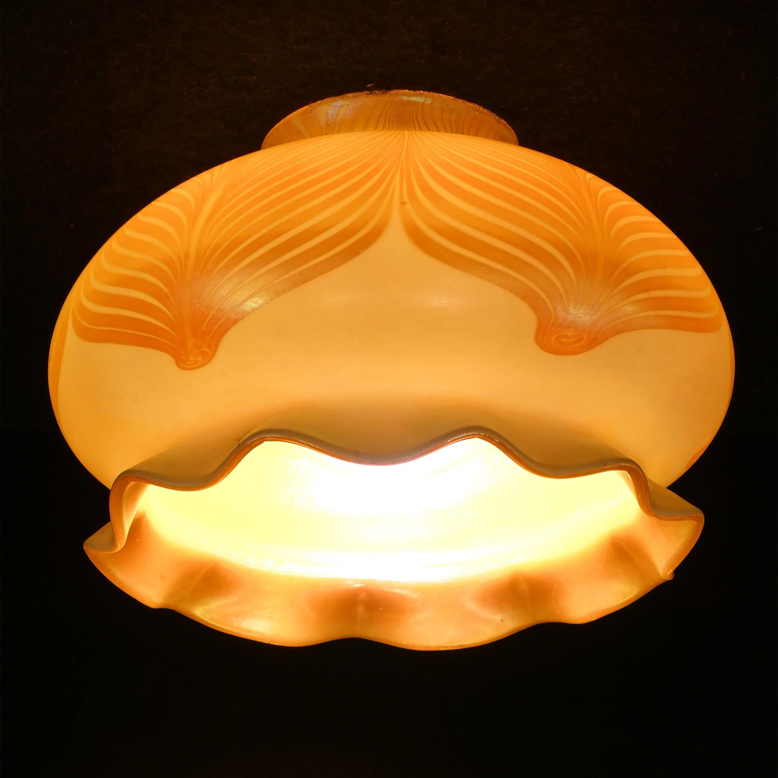 27287 pulled feather gold quezal set of 5 3.jpg