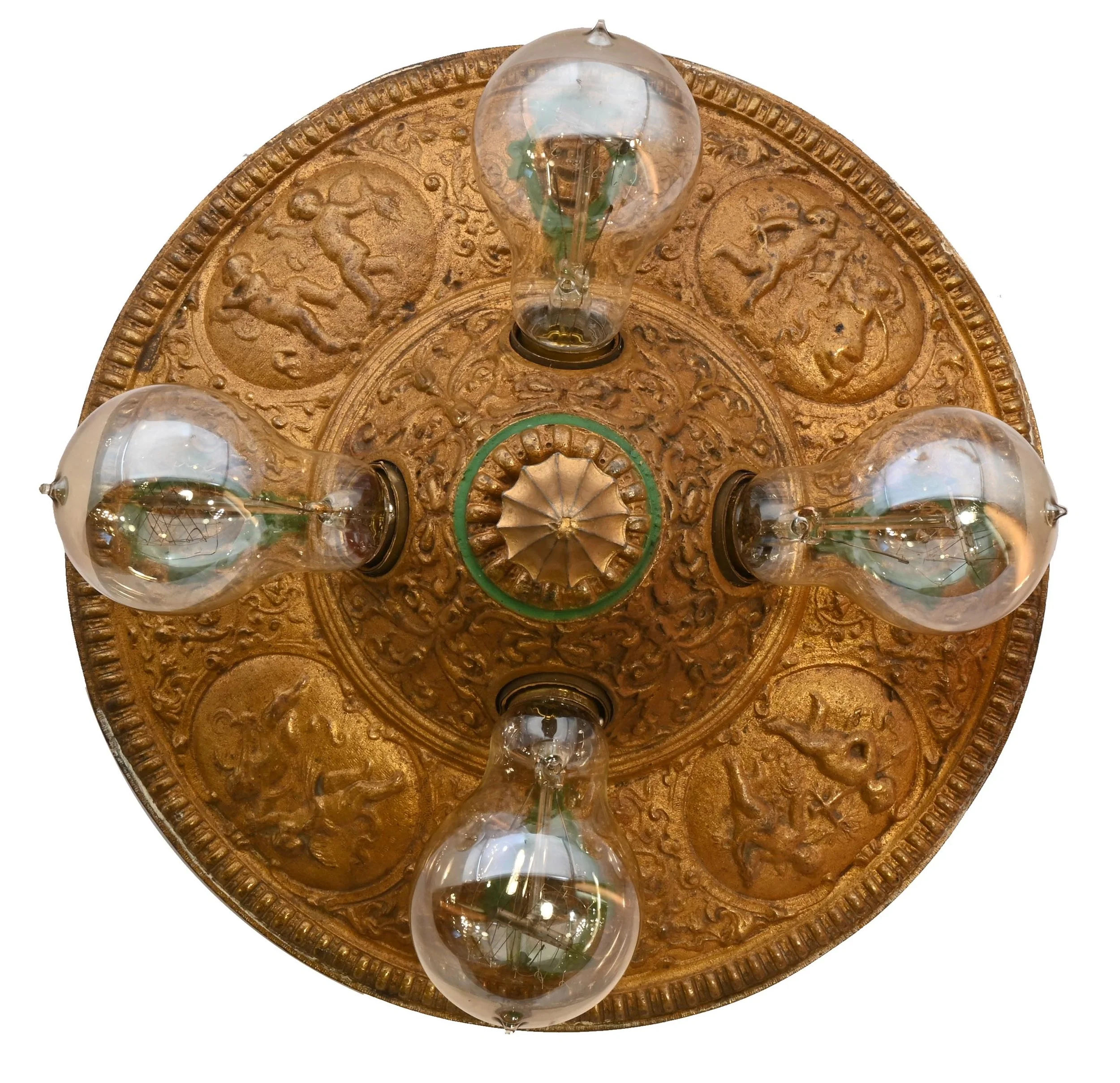 27814 wrought bronze ceiling hugger with cupids 1.jpg