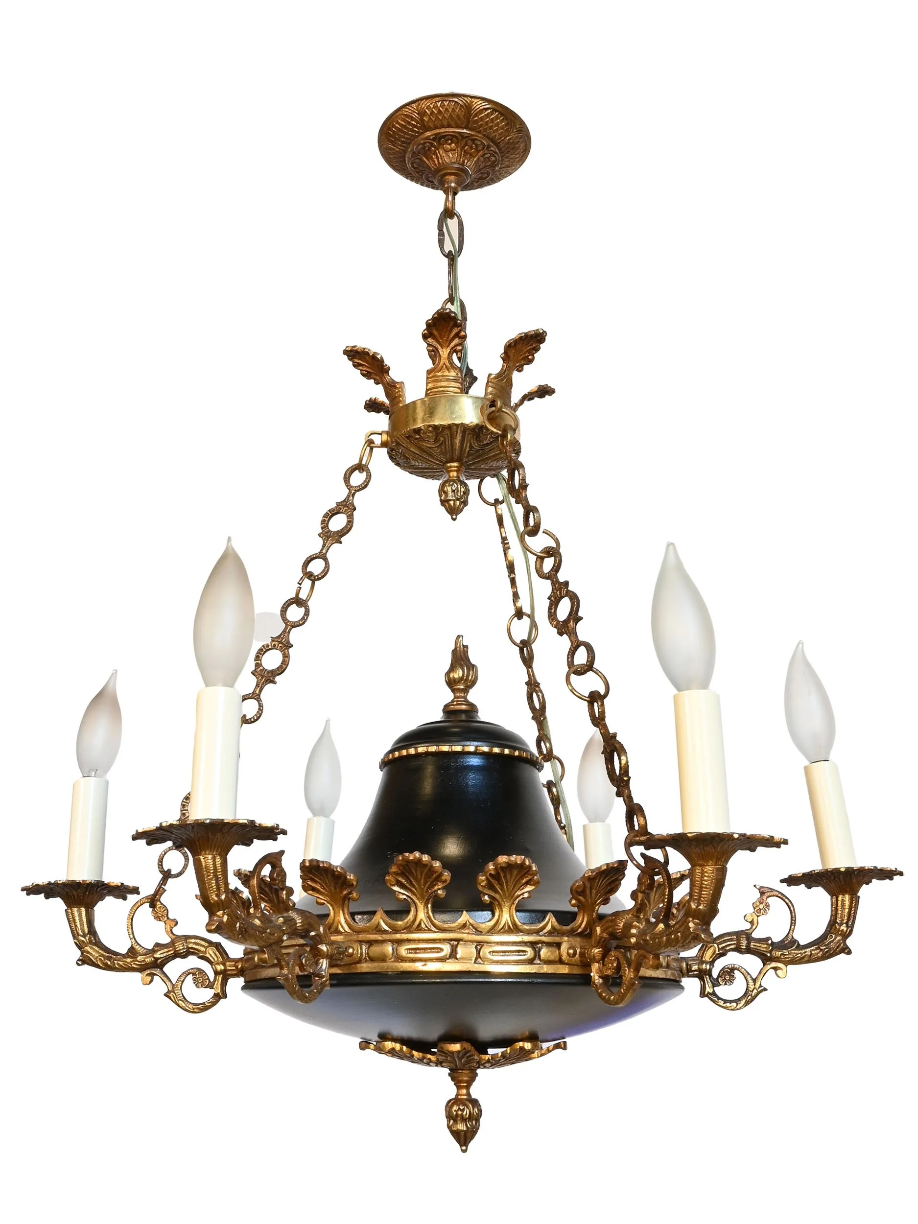 27460 empire cast brass six candle chandelier with black body 2.jpg