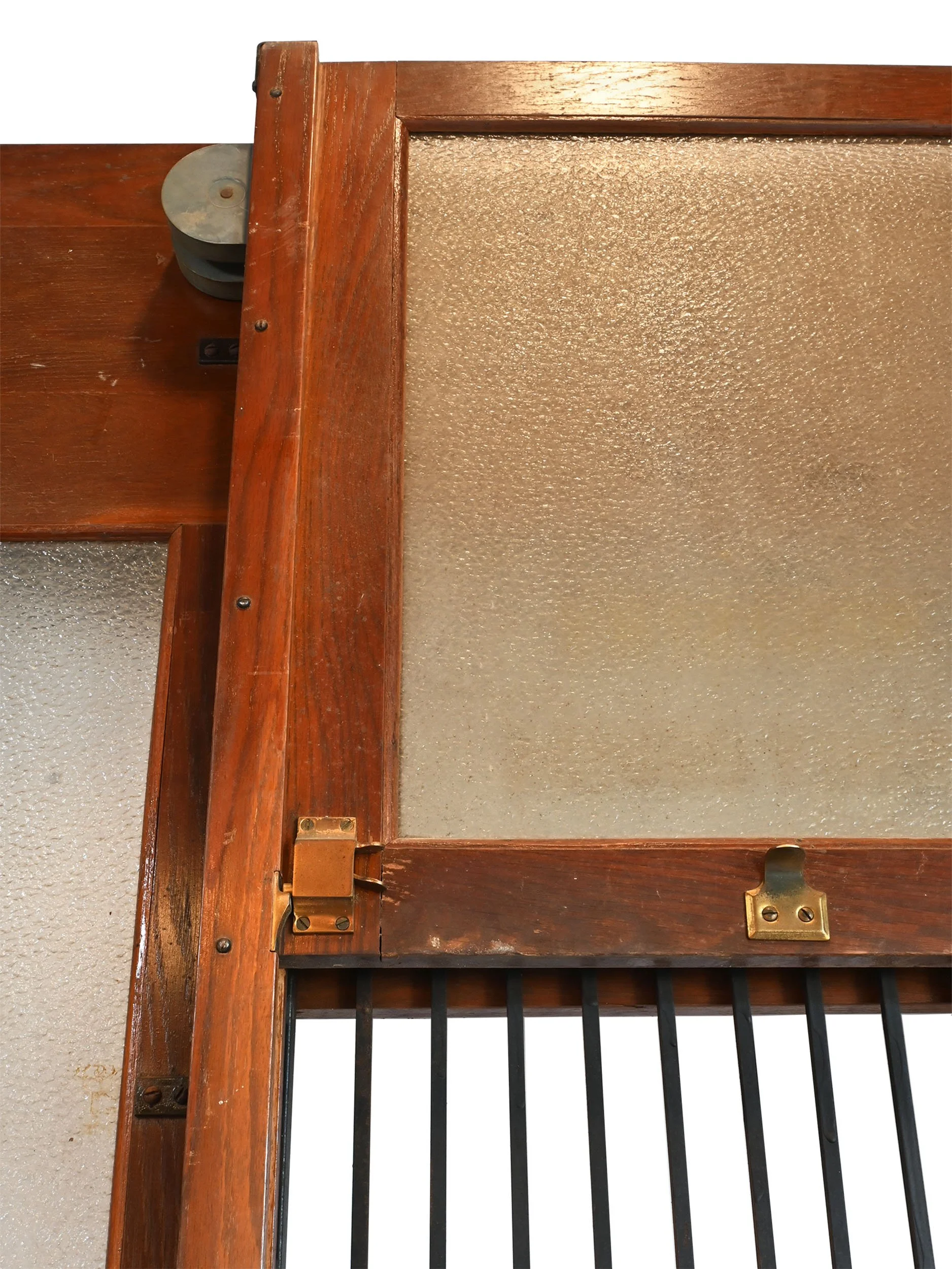 27609 oak post office "registry : money orders" window with retracting cage and textured glass window 5.jpg