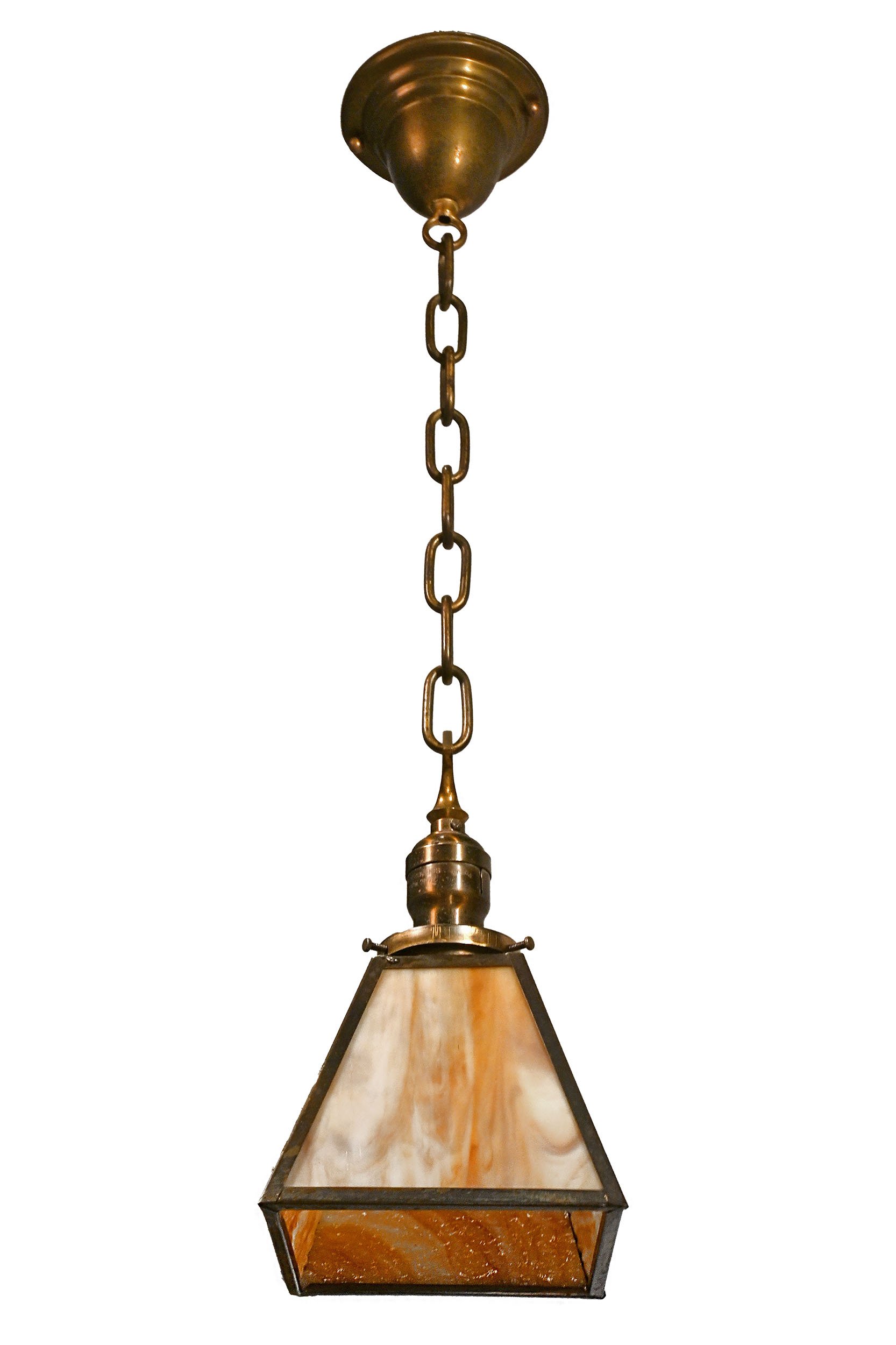 26228 brass and caramel slag glass pendant 2.jpg