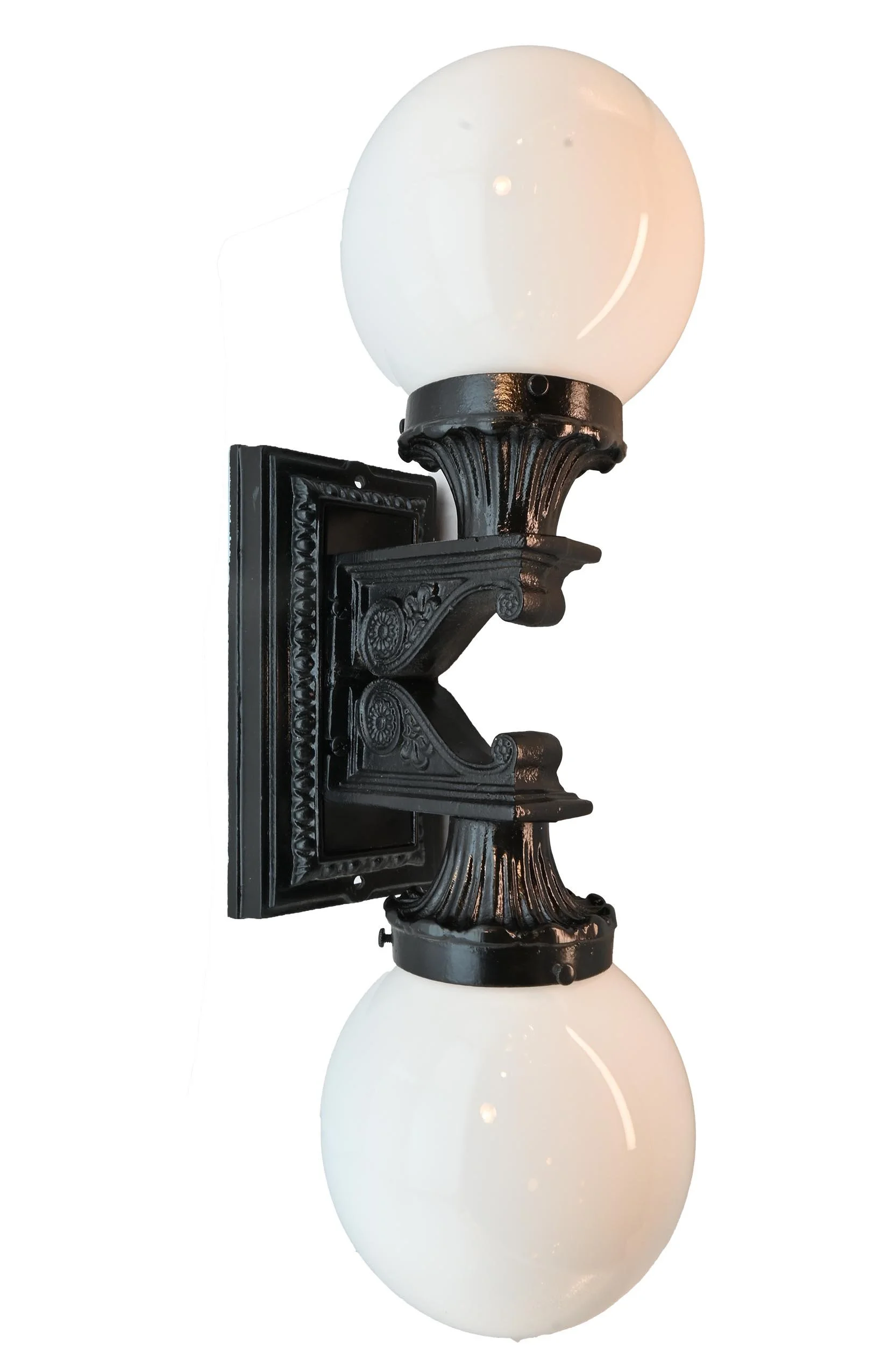 cast iron sconce with up down globe 1.jpg