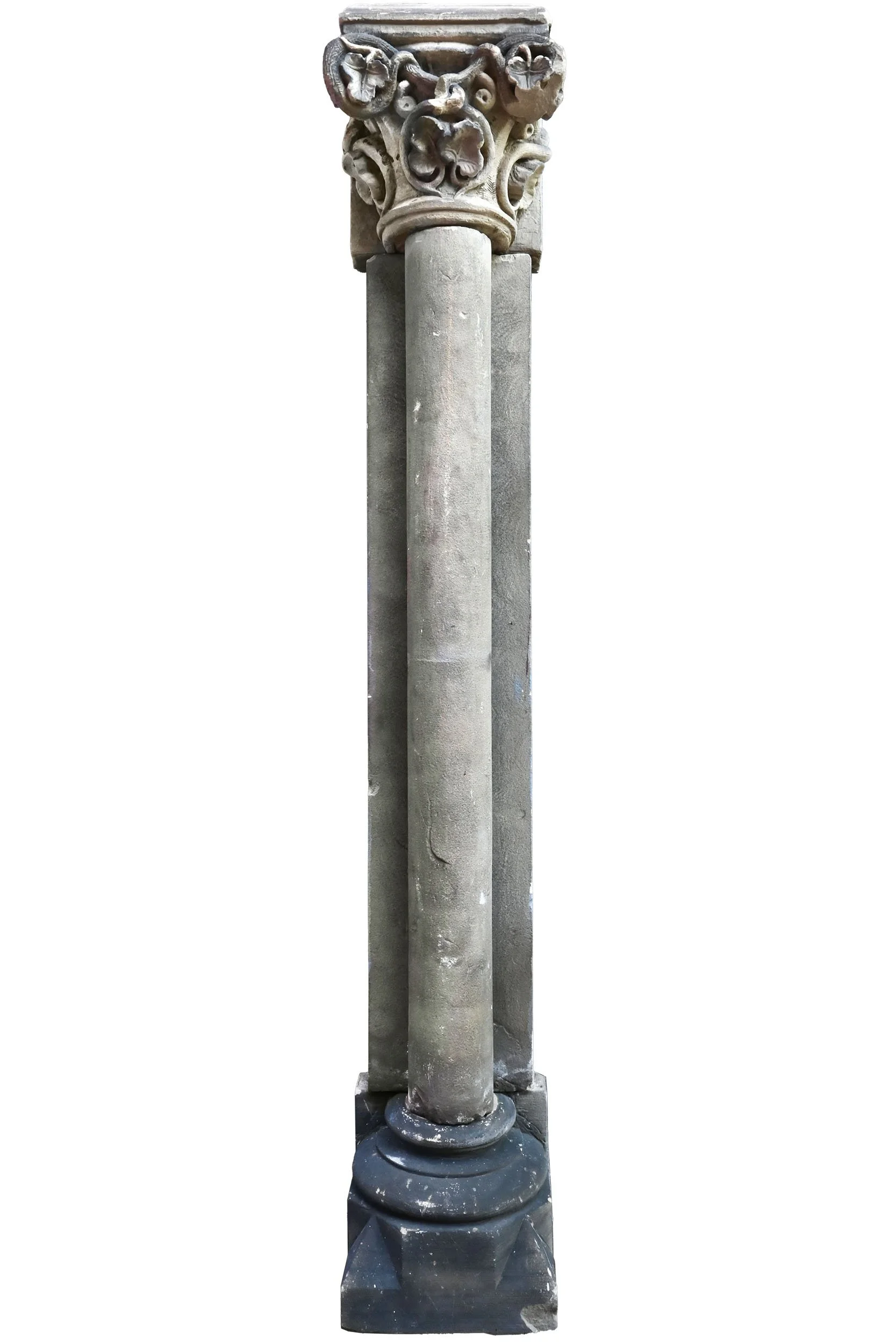 27651 three piece carved limestone wall mount column 4.jpg