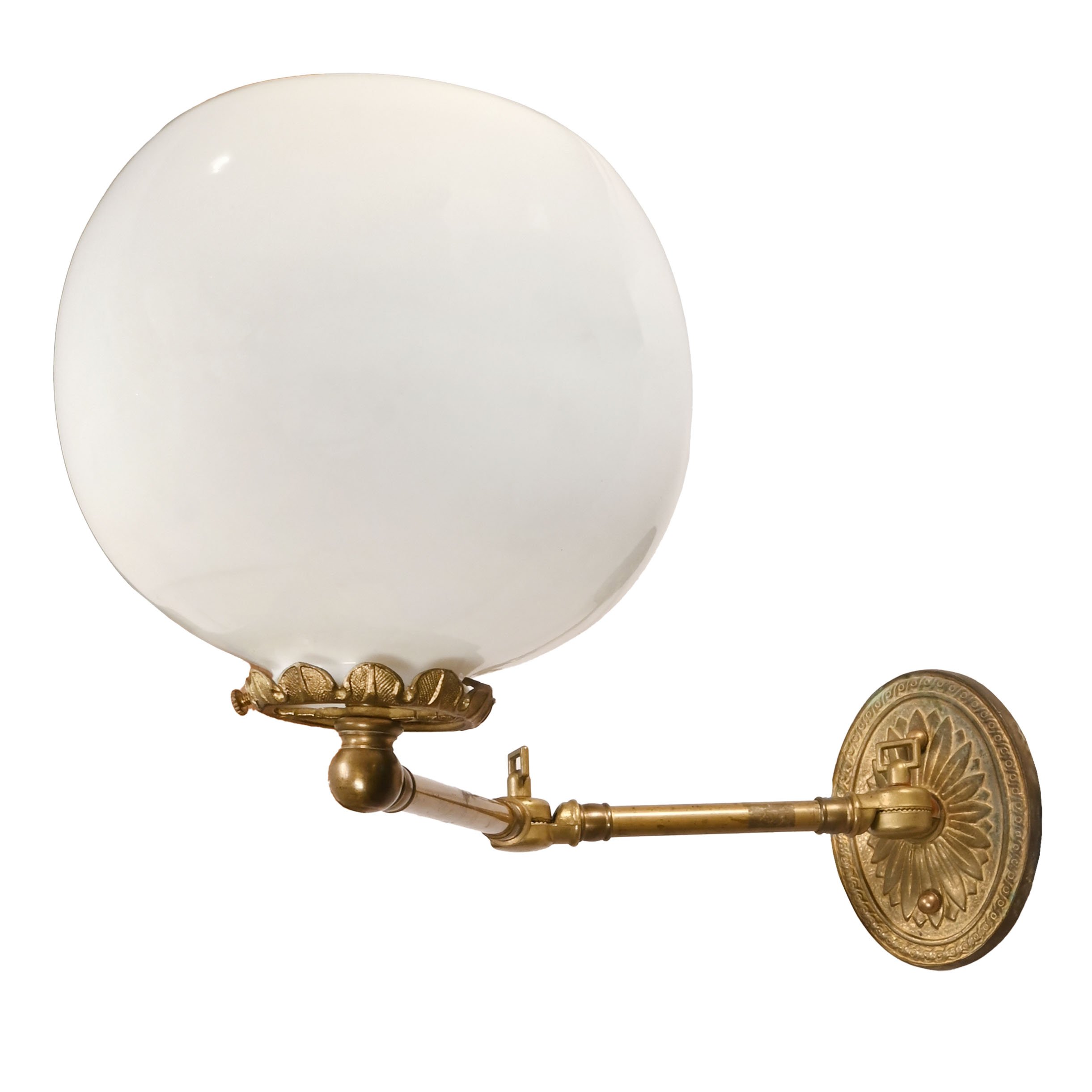 25937 cast brass adjustable arm sconce with white shade 1.jpg