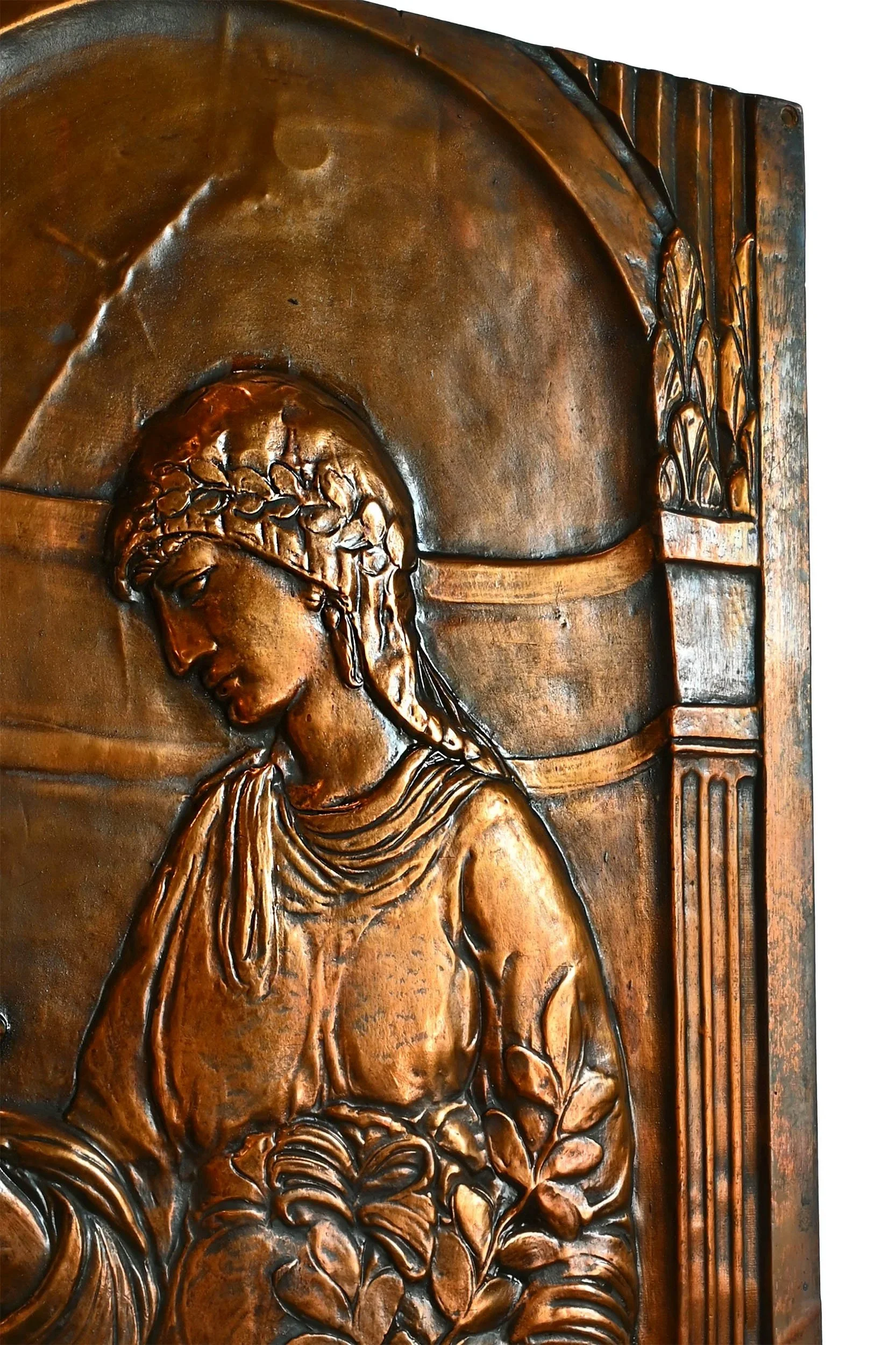 27788+art+nouveau+brass+plated+embossed+panel+with+grecian+woman+4.jpg