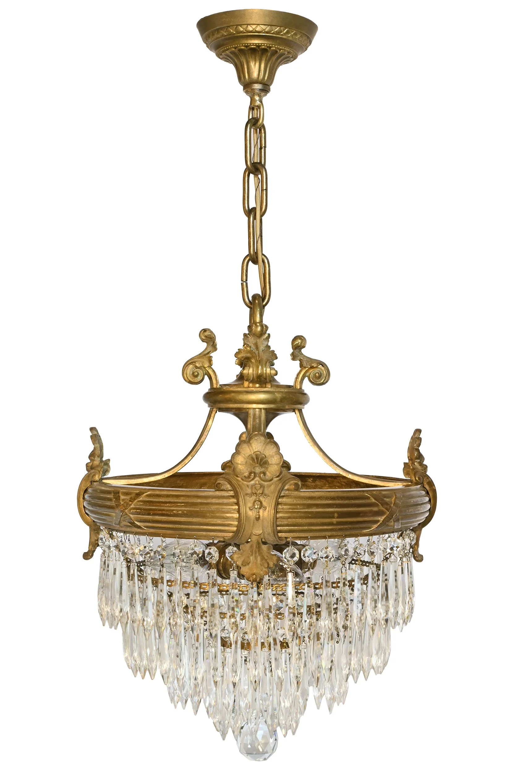 27913 cast brass neoclassical four tier wedding cake chandelier 1.jpg
