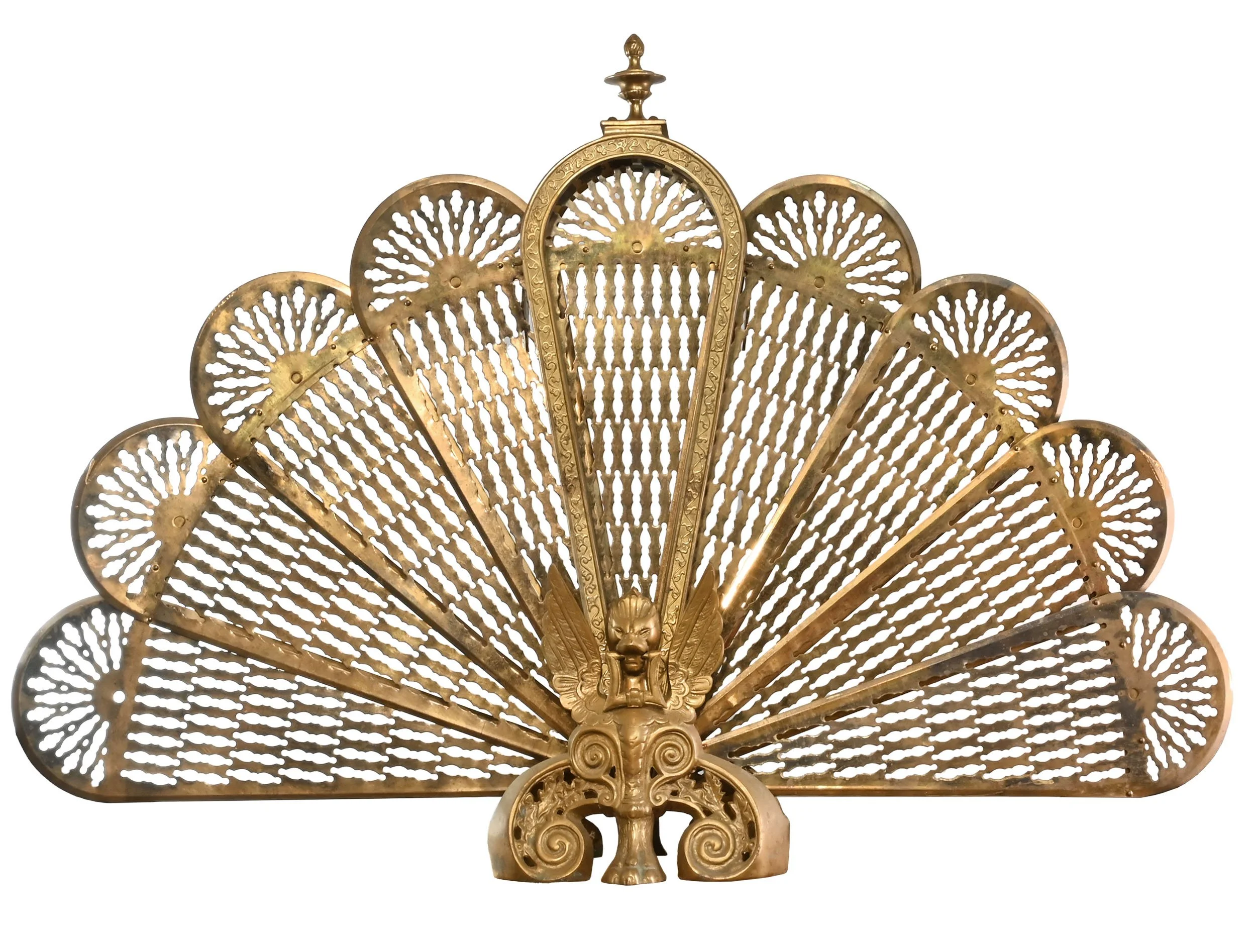 27846 stamped and cast brass folding filigree fireplace screen 1.jpg
