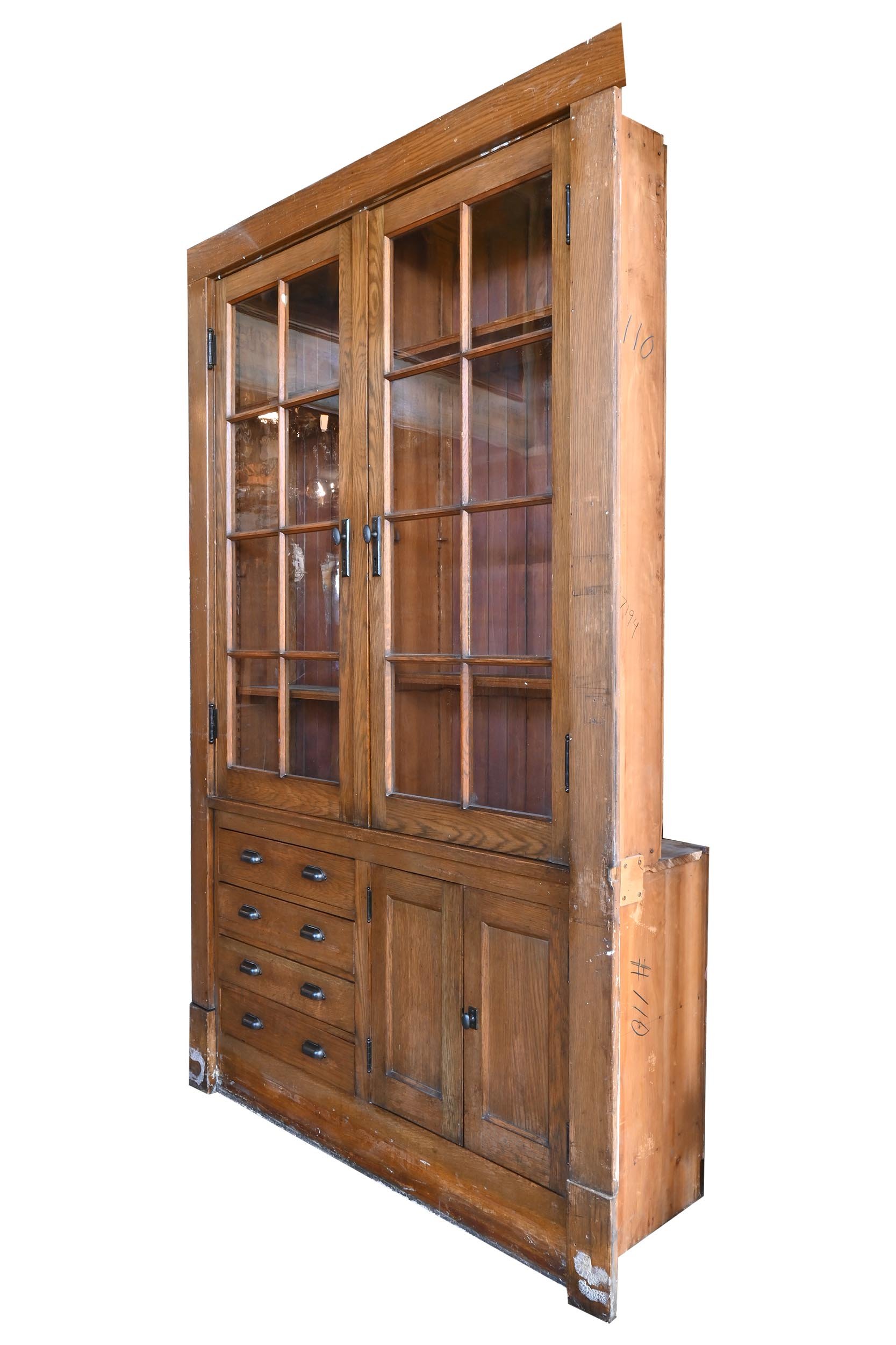 27194 divided light 4 drawer oak builtin 1.jpg