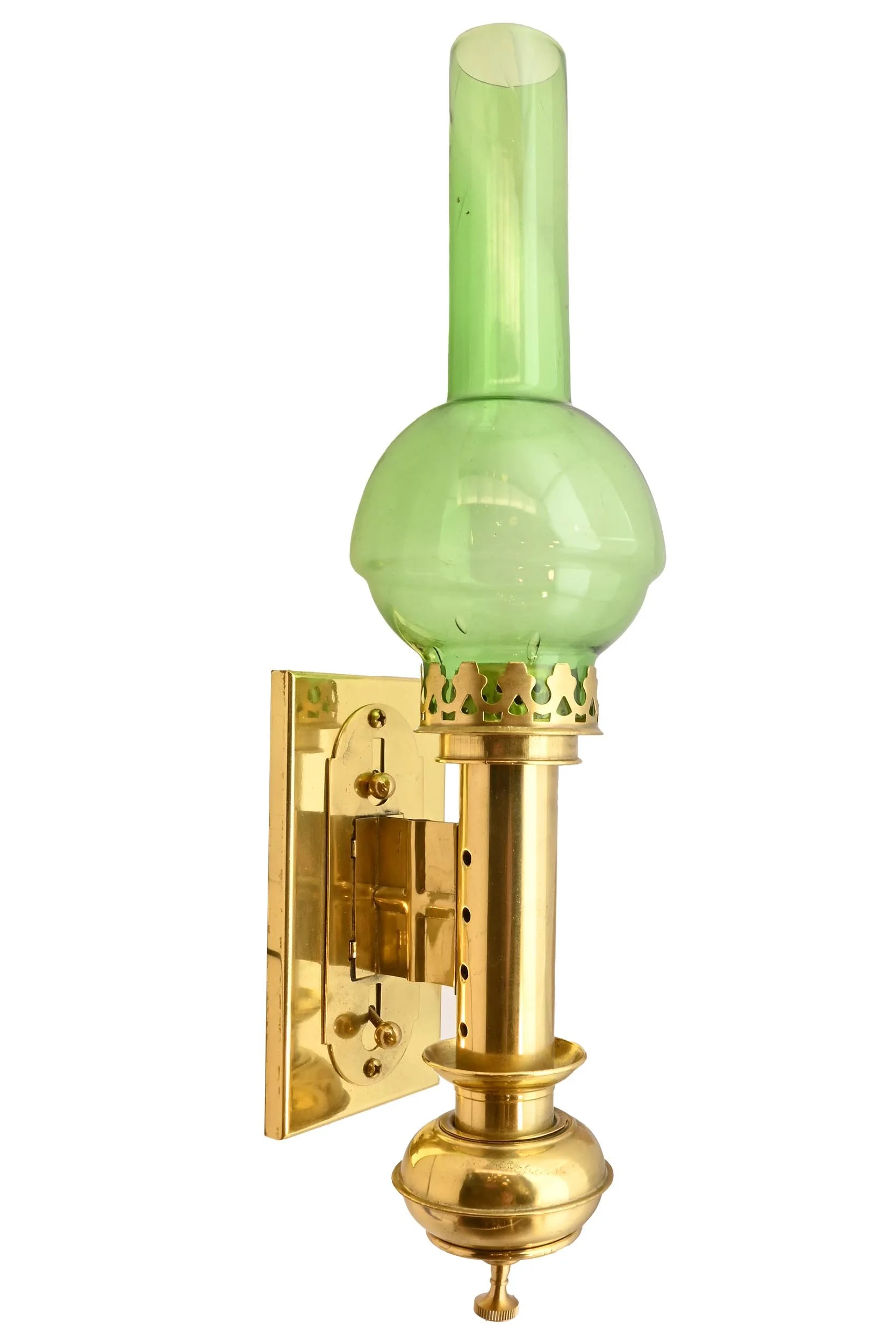 27106 depression glass polished brass pullman lamp 1.jpg