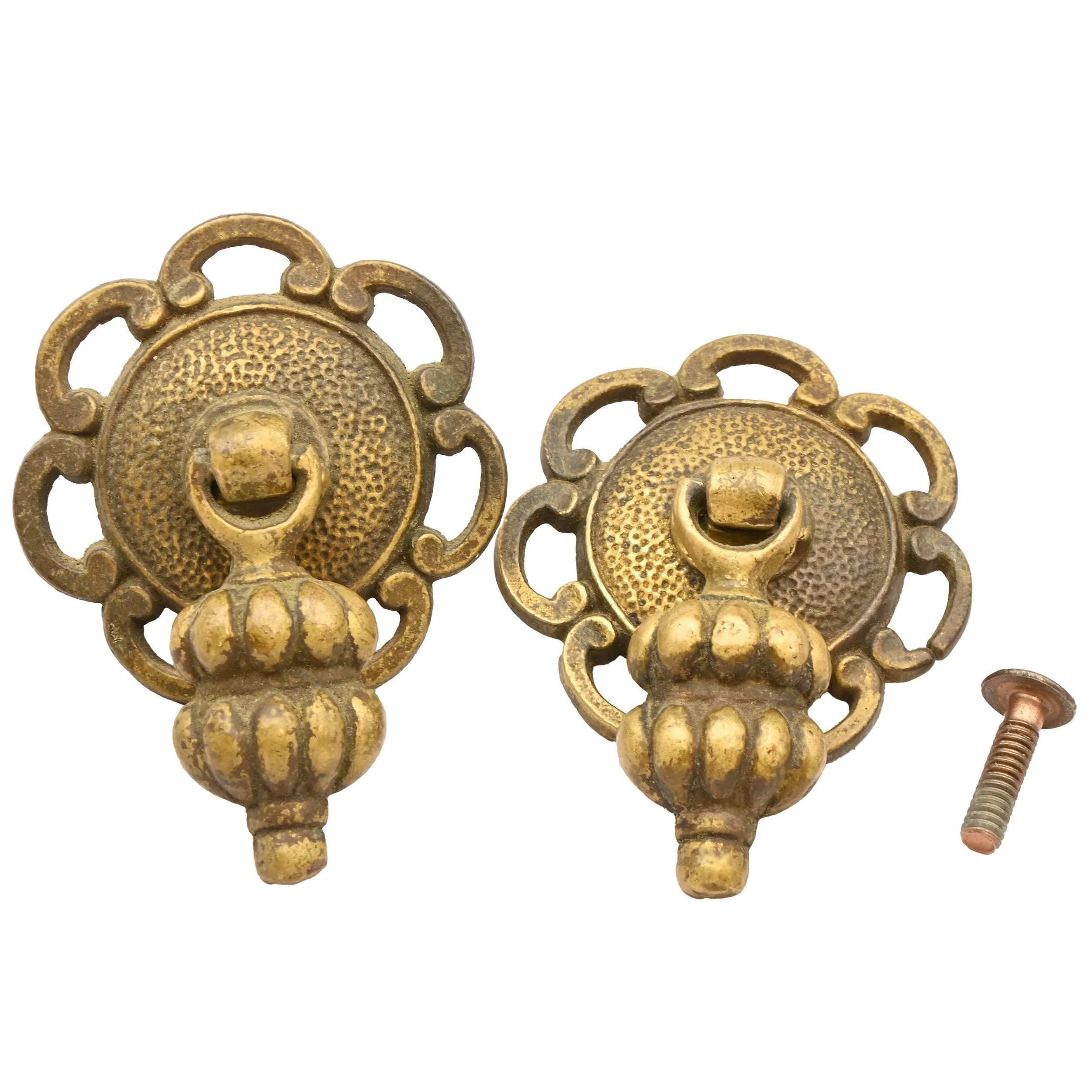 27813 brass artichoke drop pull set 1.jpg