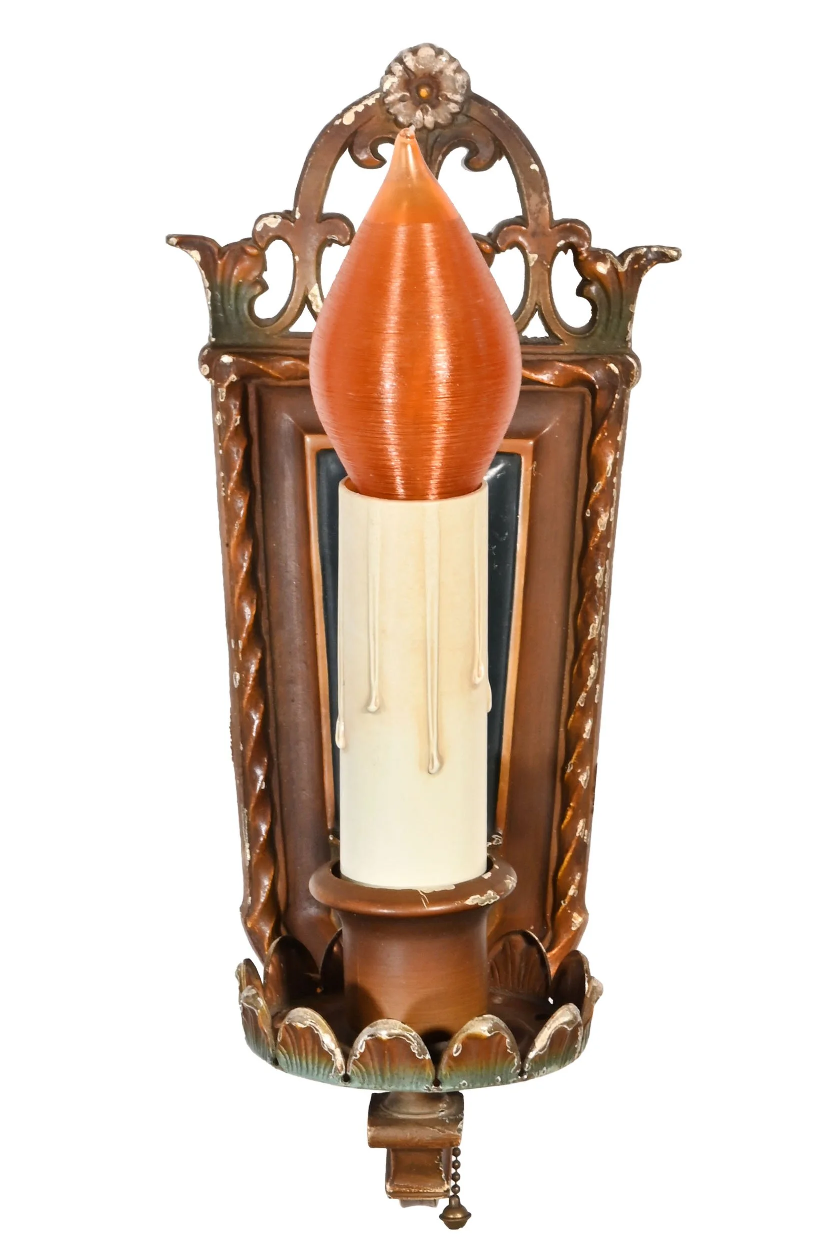 27021 polychrome brass tudor single candle sconce 2.jpg