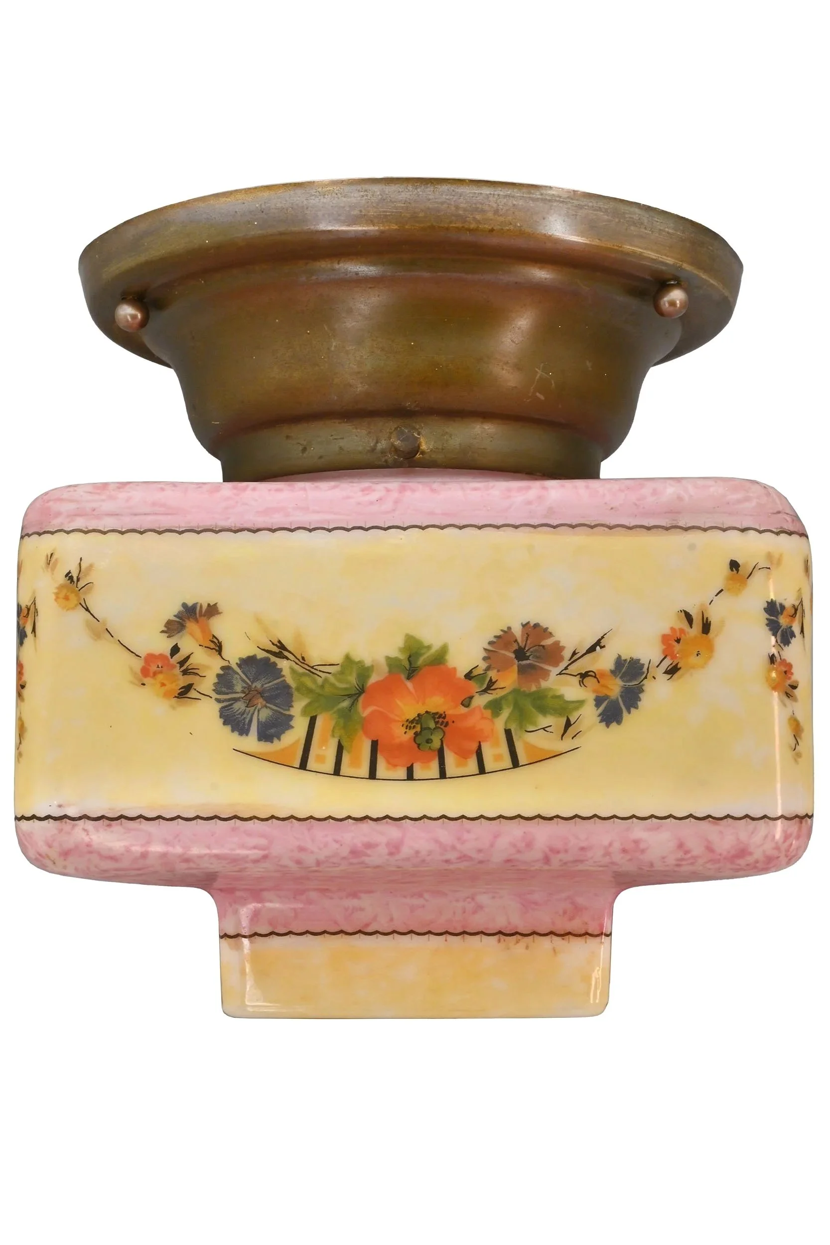 27549+rarely+seen+pink+and+yellow+stepped+square+floral+shade+flushmount+1.jpg