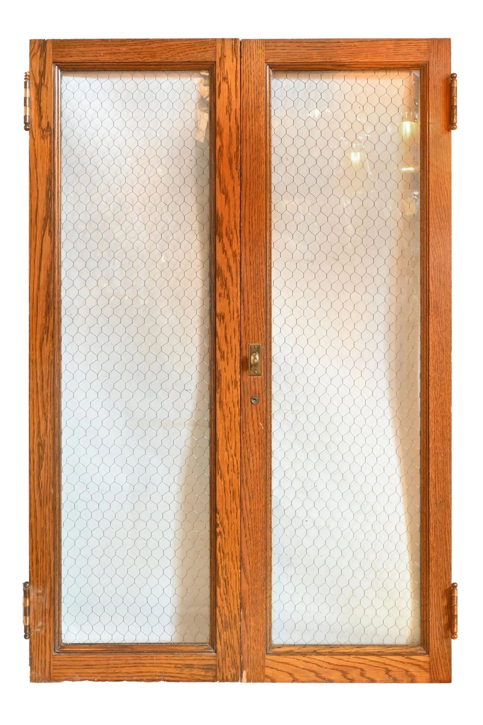 27934 oak double chicken wire cabinet doors 1.jpg