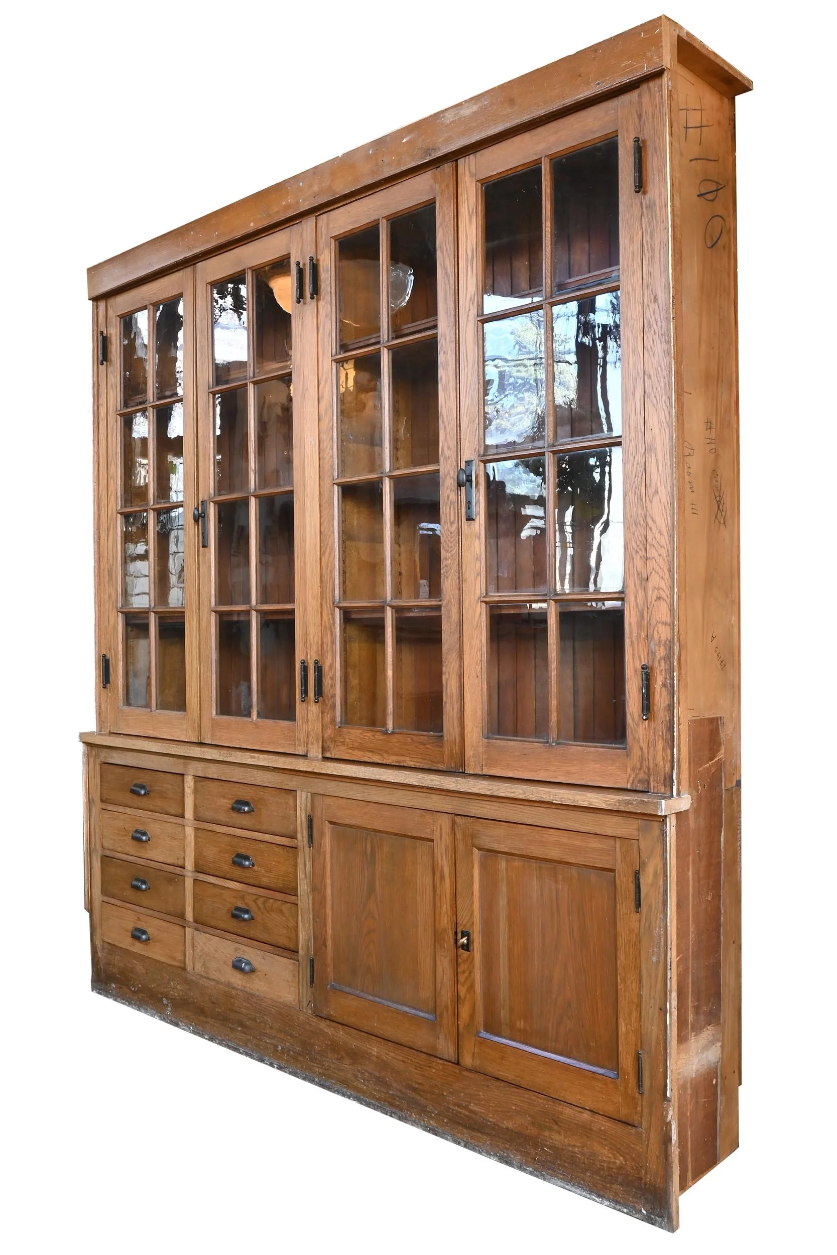 27194 divided light 4 drawer oak builtin 2.jpg